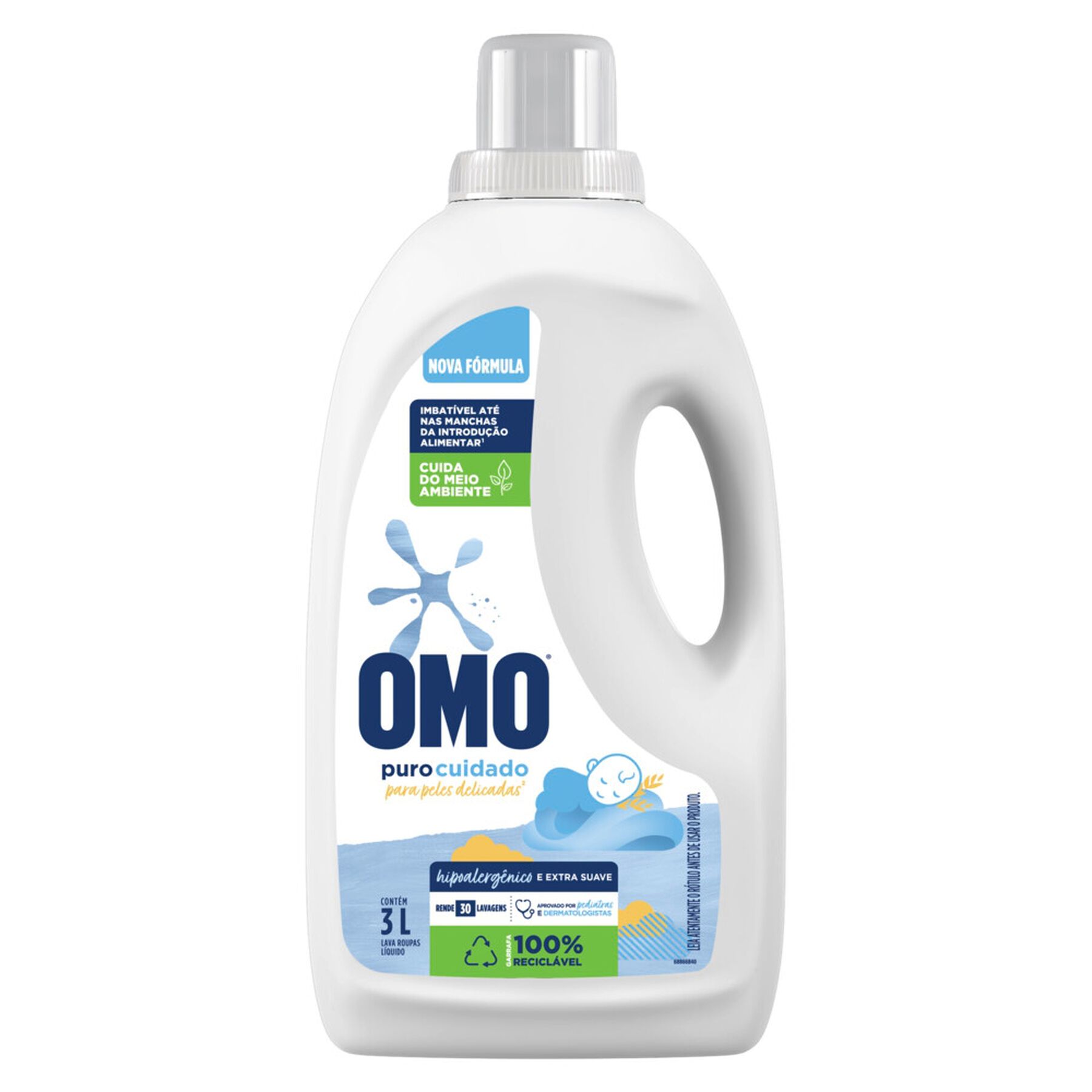 Sabão Líquido Omo Puro Cuidado Galão 3l