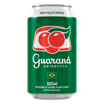 Refrigerante Guaraná sem Açúcar Antarctica Lata 350ml