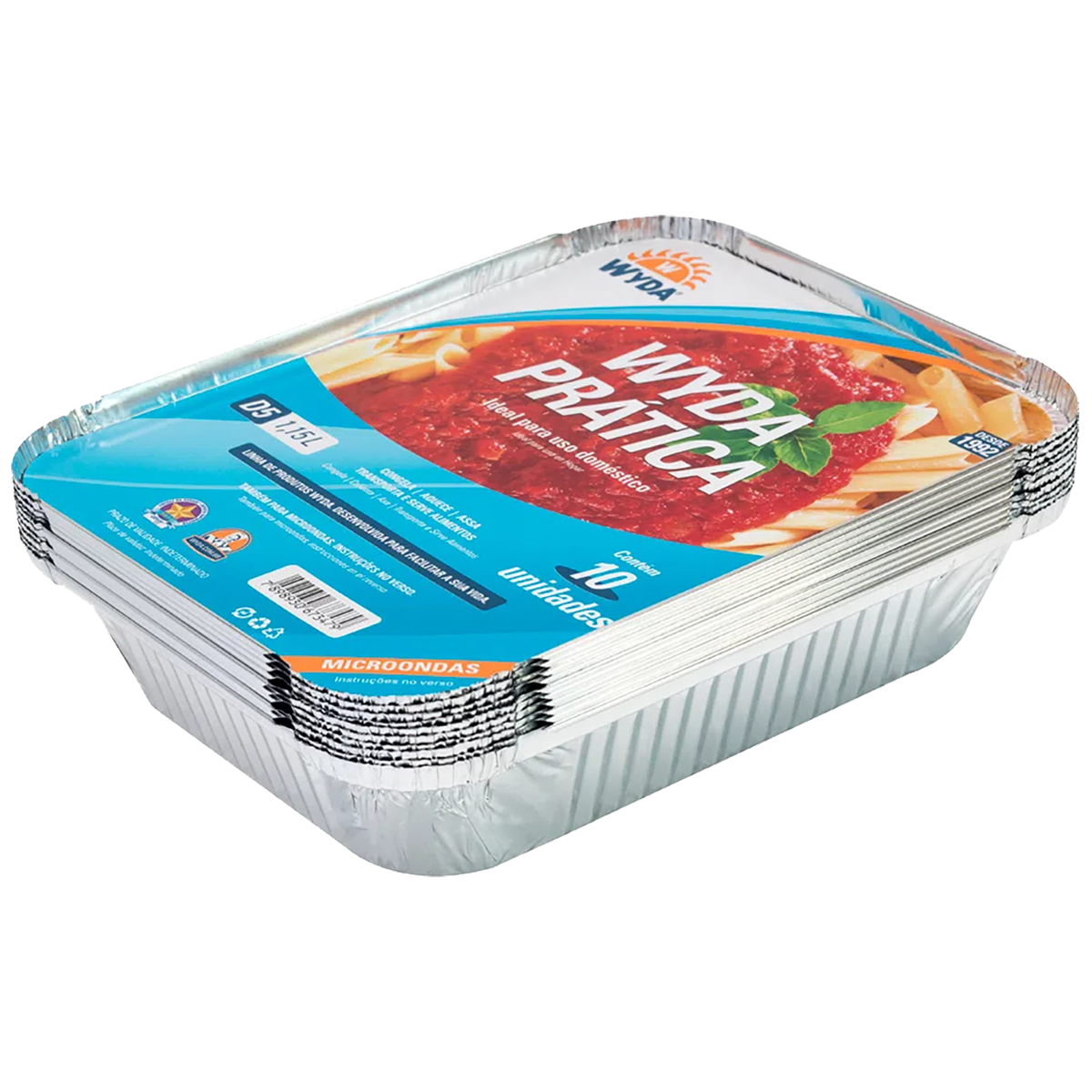 Conjunto Marmitex Alum&iacute;nio Cjd5 Wyda 1150ml