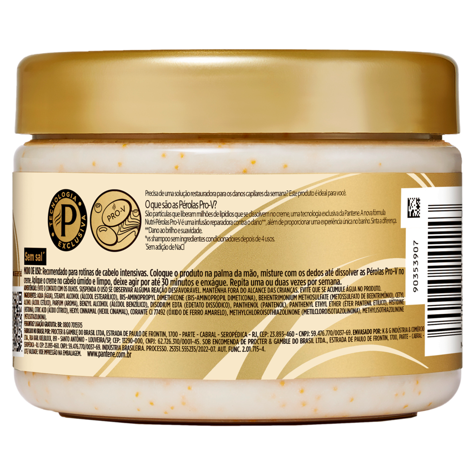 M&aacute;scara de Tratamento Restaura&ccedil;&atilde;o Pantene Pote 270ml&nbsp;