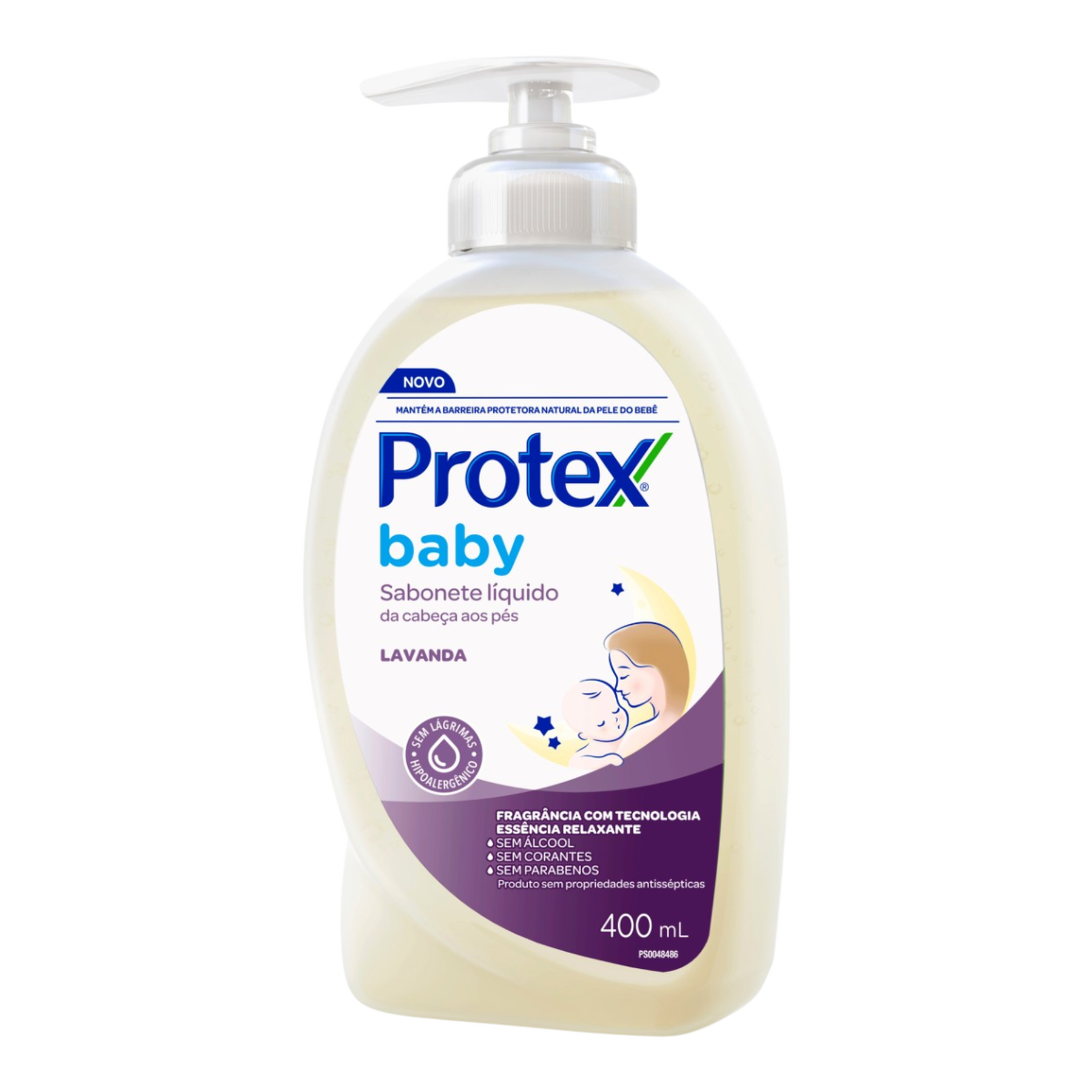 Sabonete L&iacute;quido Lavanda Protex Baby Frasco 400ml