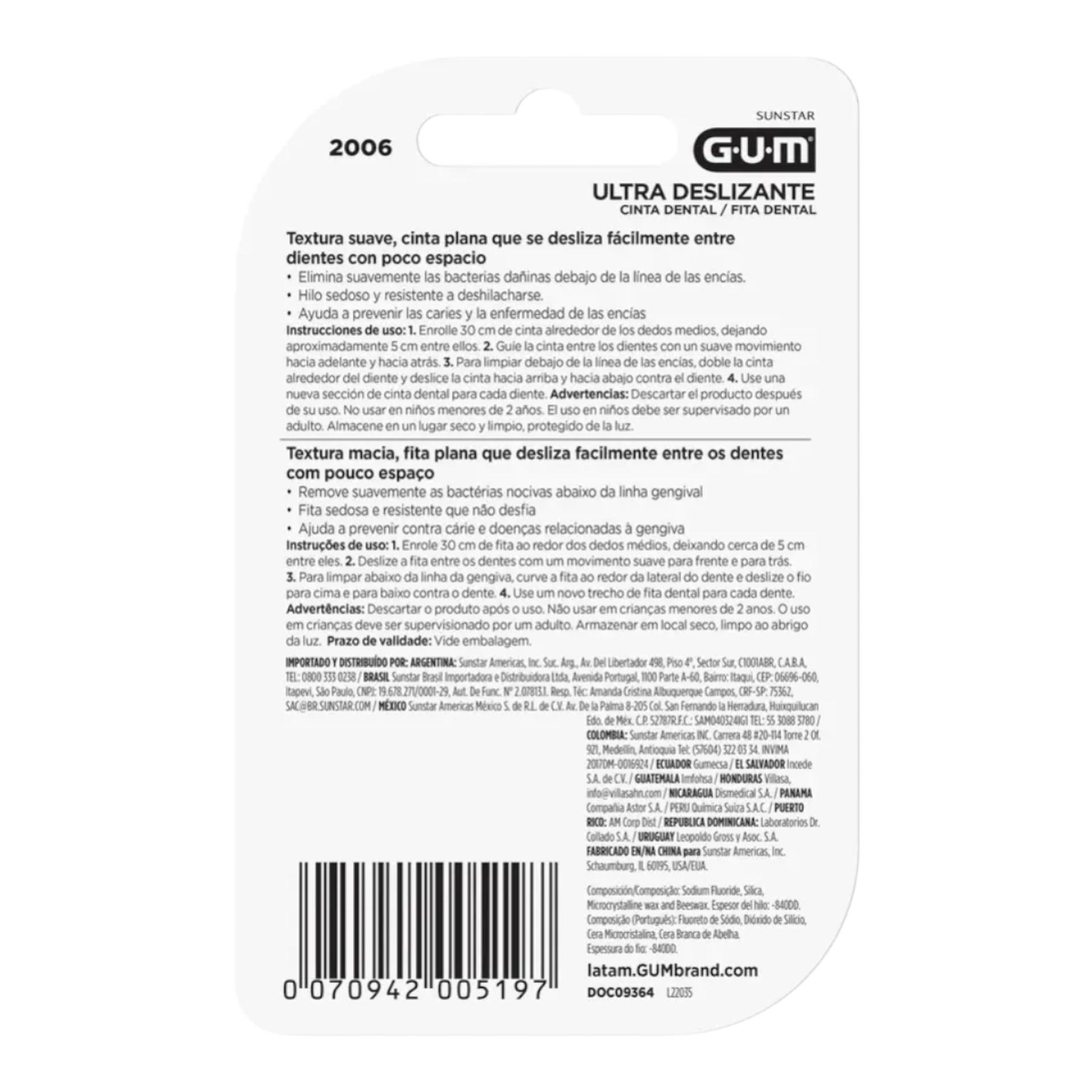 Fita Dental Ultra Deslizante Menta Gum 40m