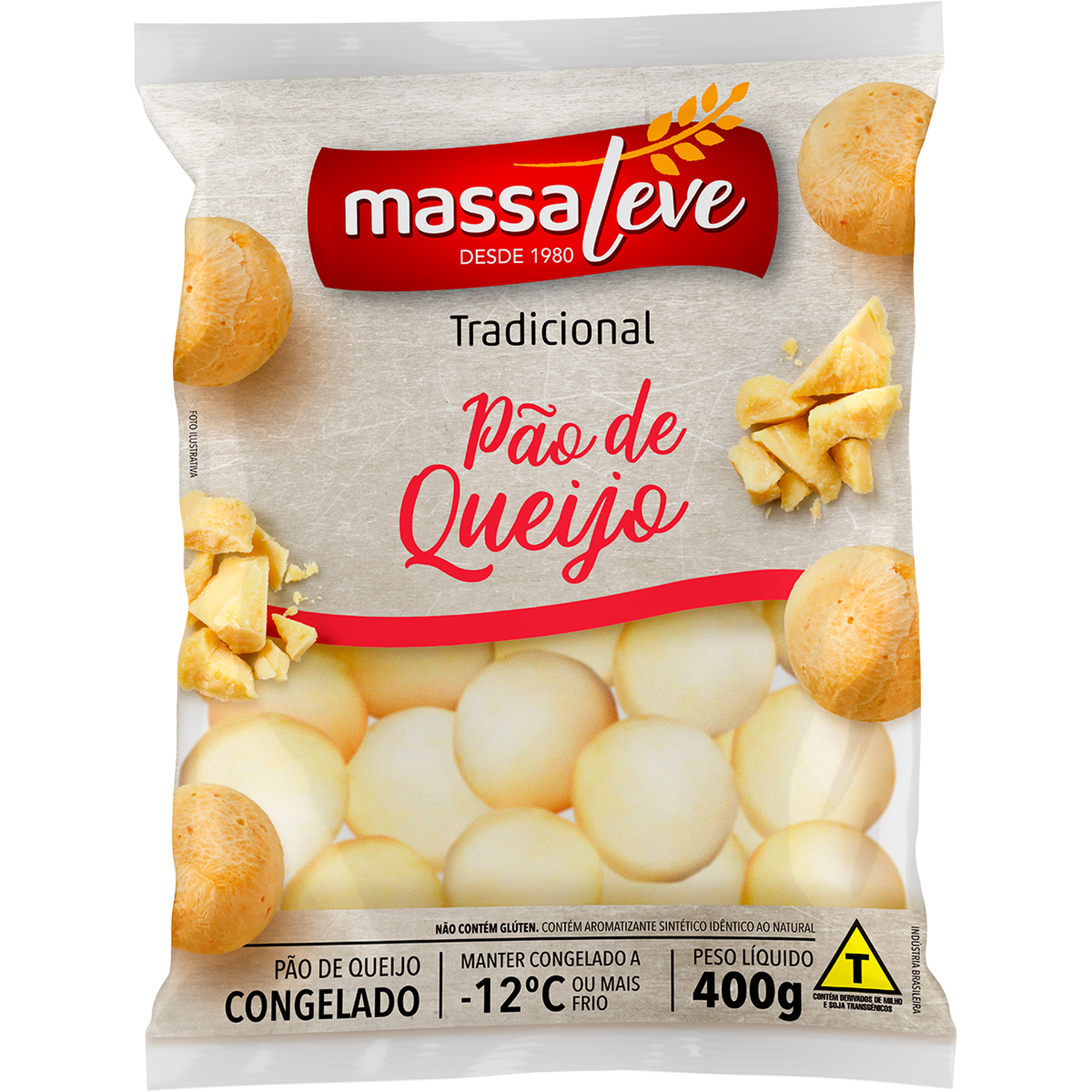 Pão de Queijo Tradicional Massa Leve 400g