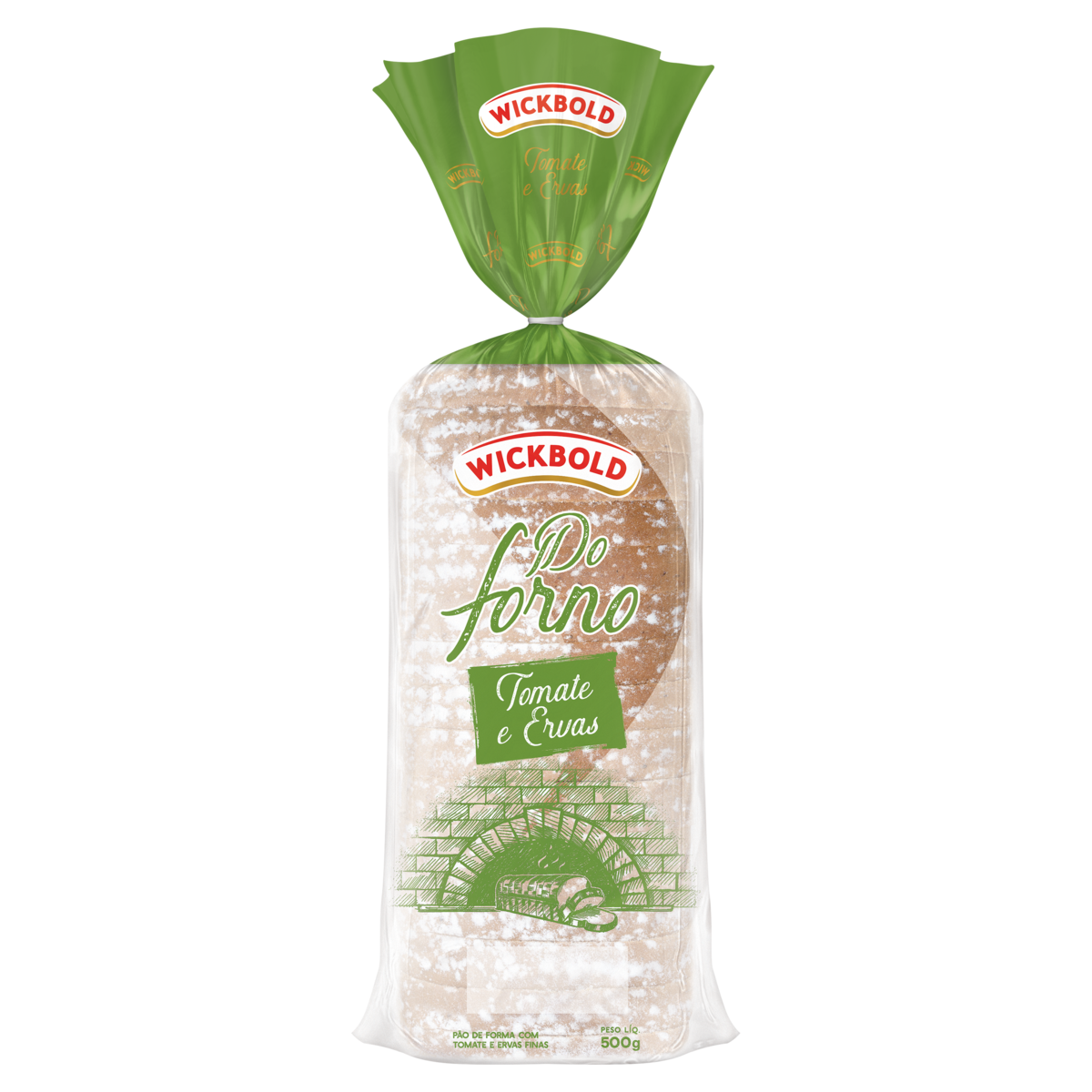 P&atilde;o de Forma Tomate e Ervas Wickbold Do Forno Pacote 500g