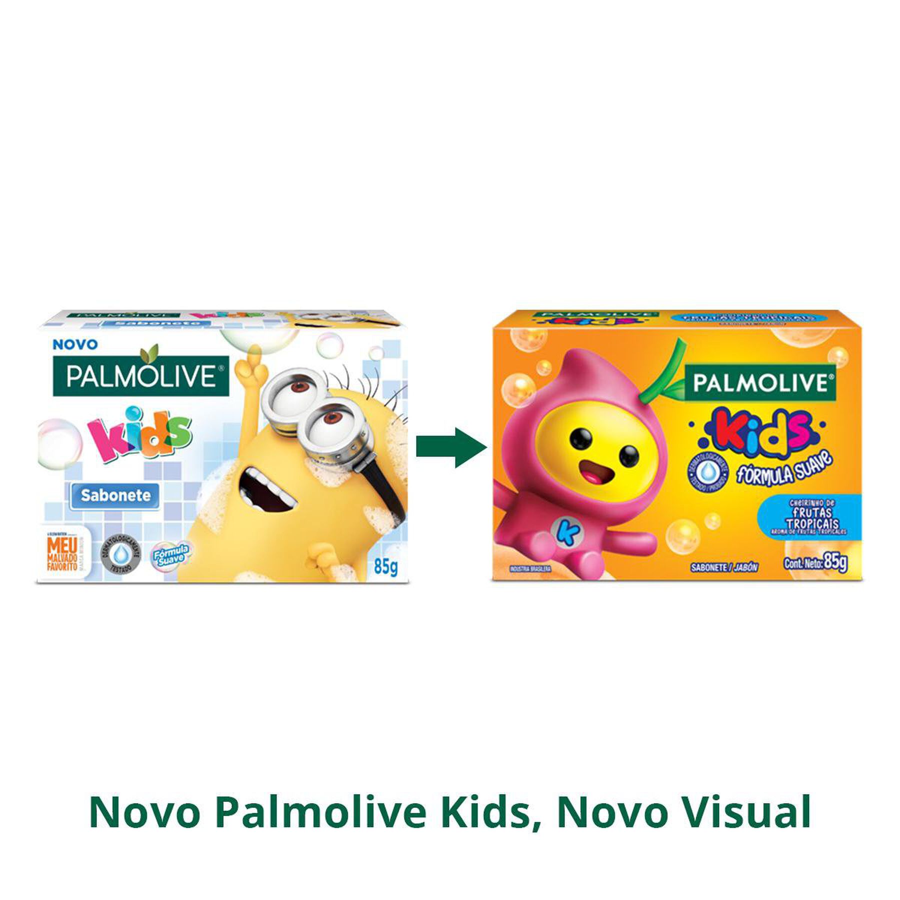 Sabonete Barra Frutas Tropicais Palmolive Kids Caixa 85g