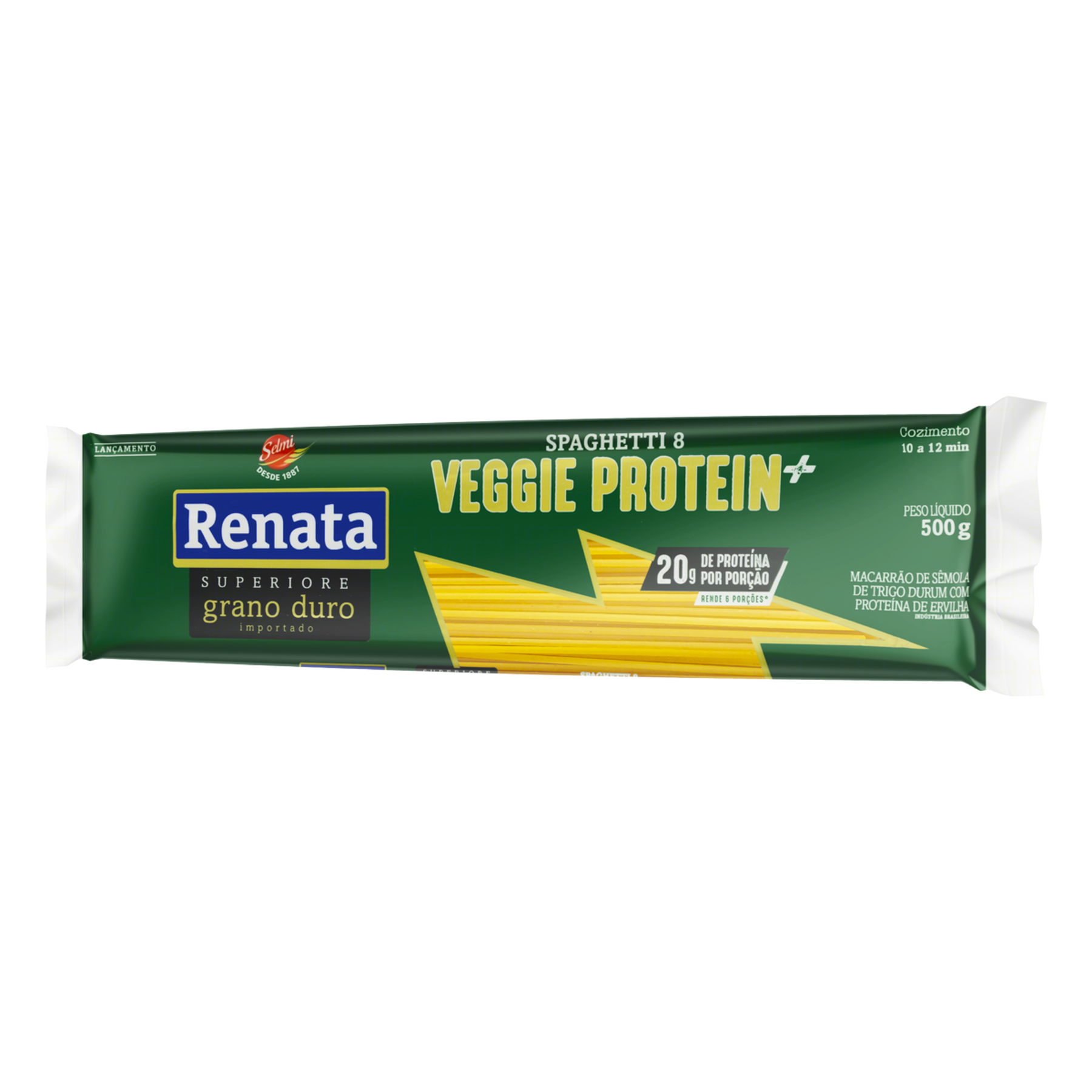 Macarr&atilde;o de S&ecirc;mola de Trigo Spaghetti Veggie Protein Renata 500g