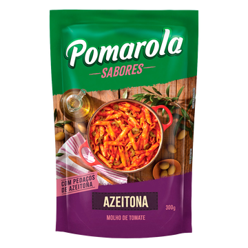 Molho de Tomate Pomarola Azeitona Sachê 300g