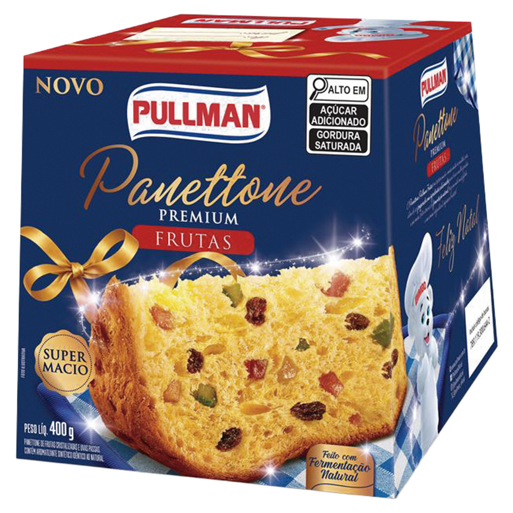 Panettone Frutas Pullman Caixa 400g