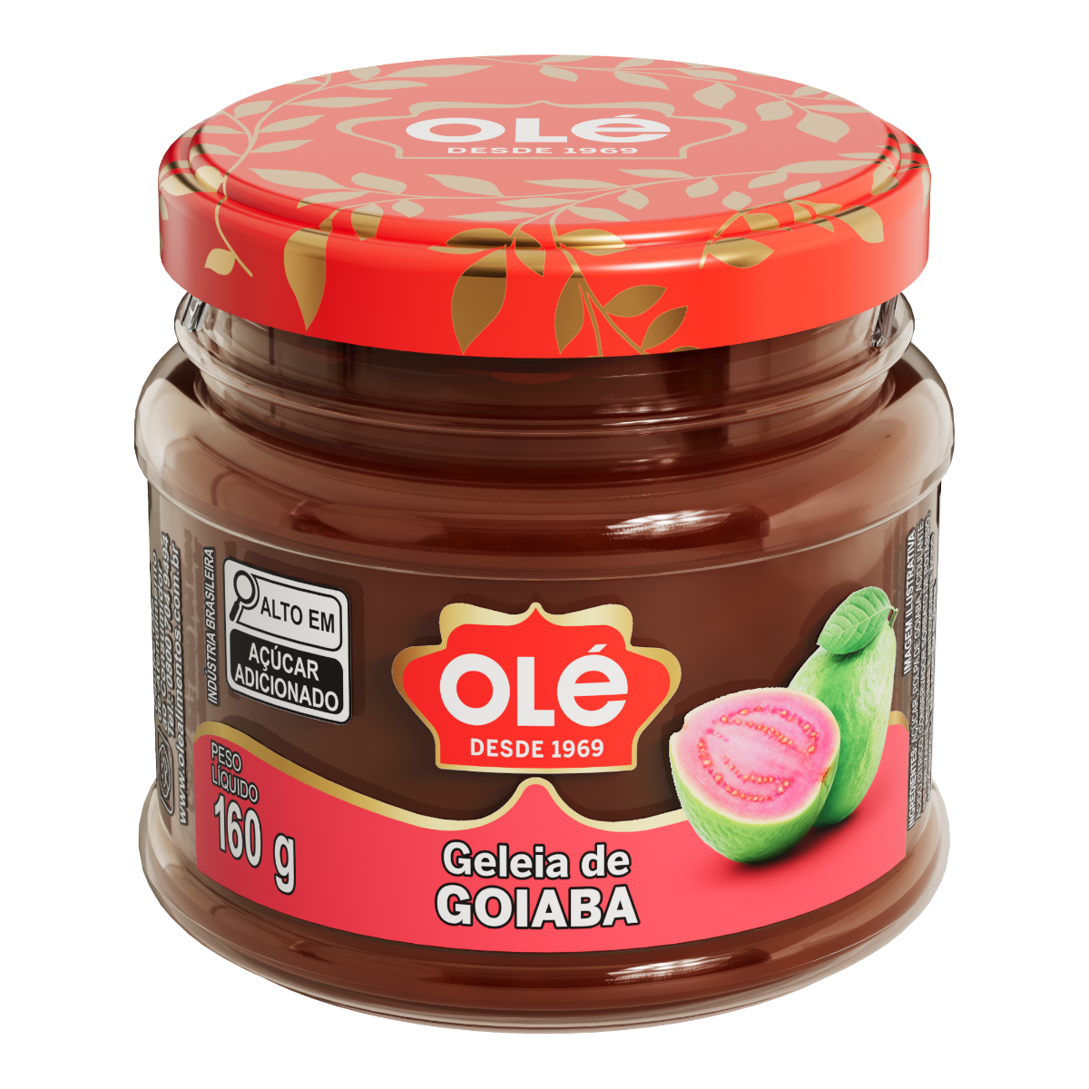 Geleia de Goiaba Ol&eacute; Vidro 160g