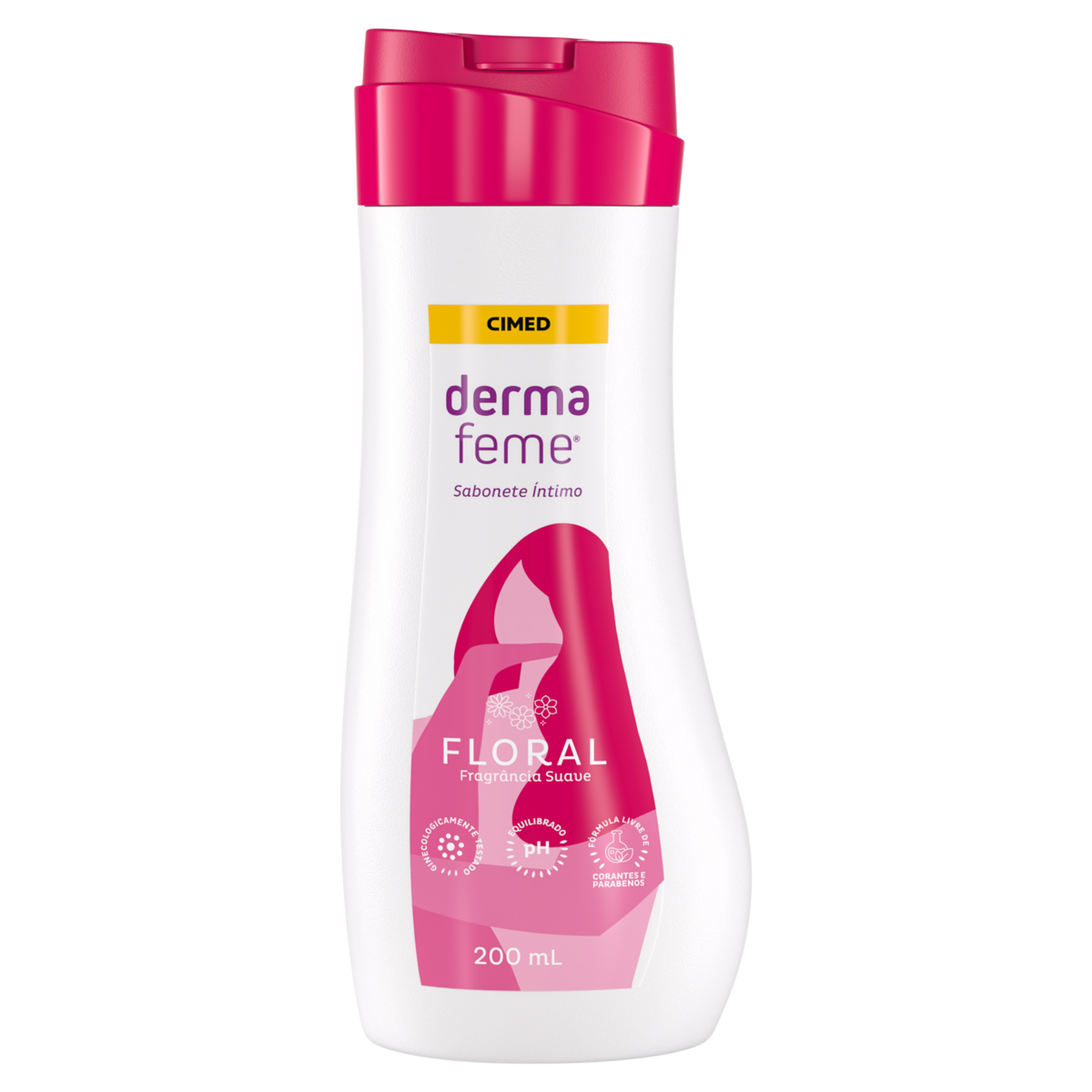Pack Sabonete L&iacute;quido &Iacute;ntimo Suave Floral Dermafeme C/2 Unidades 200ml Cada