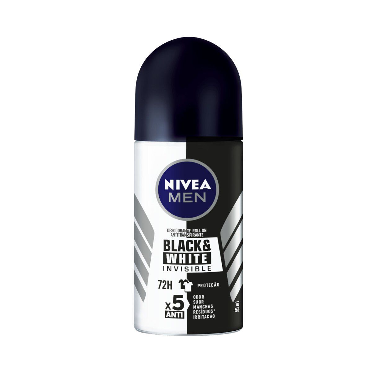 Antitranspirante Roll-On Nivea Men Invisible for Black & White 50ml