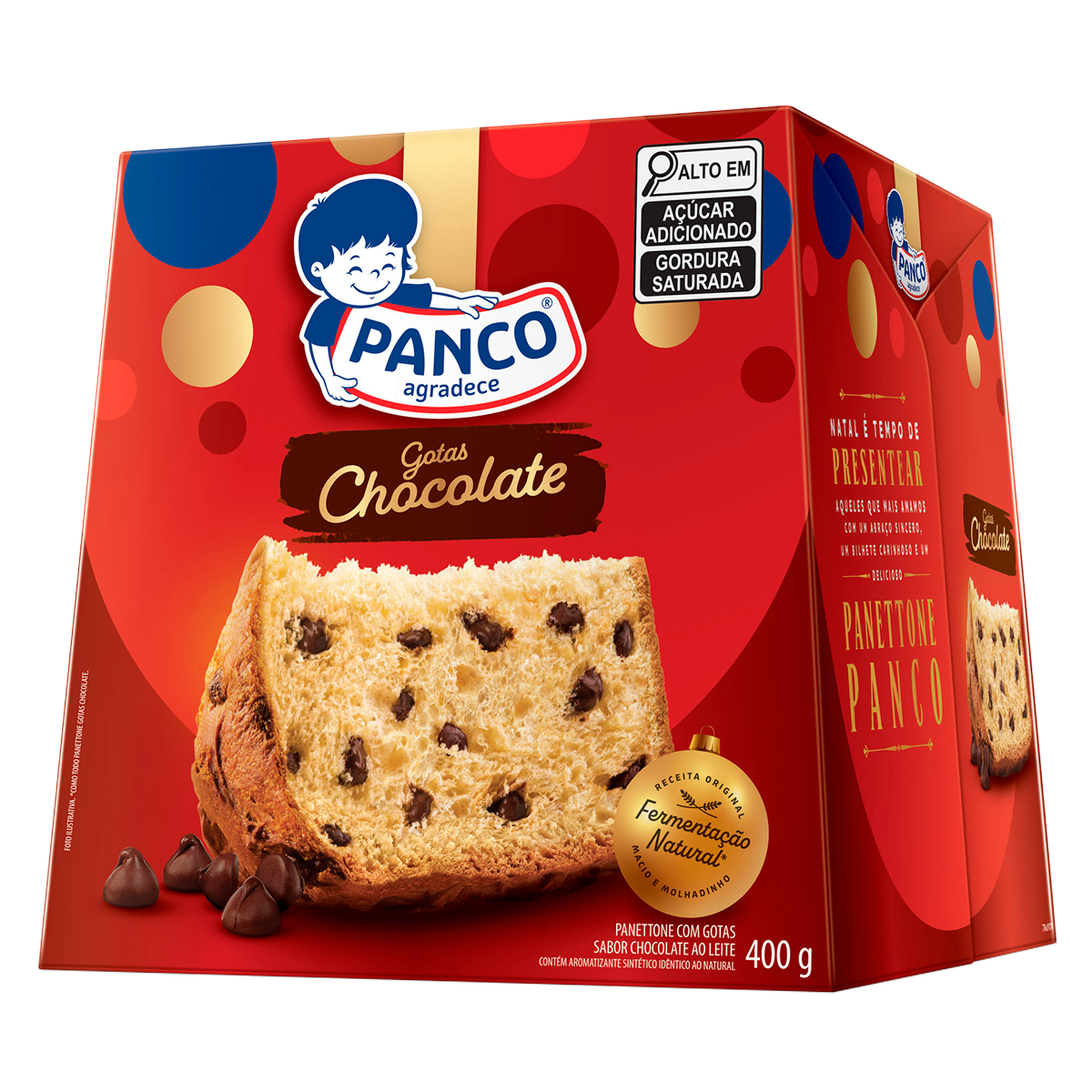 Panettone Gotas Panco Caixa 400g