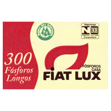 Fósforo de Segurança Longo Fiat Lux 5cm 6 Unidades