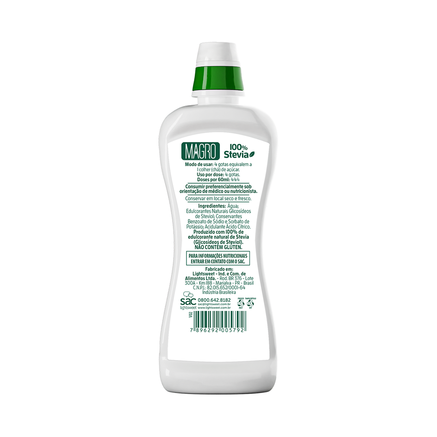 Adoçante Líquido Magro Frasco 100ml