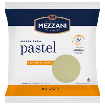 Massa para Pastel Discão Mezzani Pacote 500g