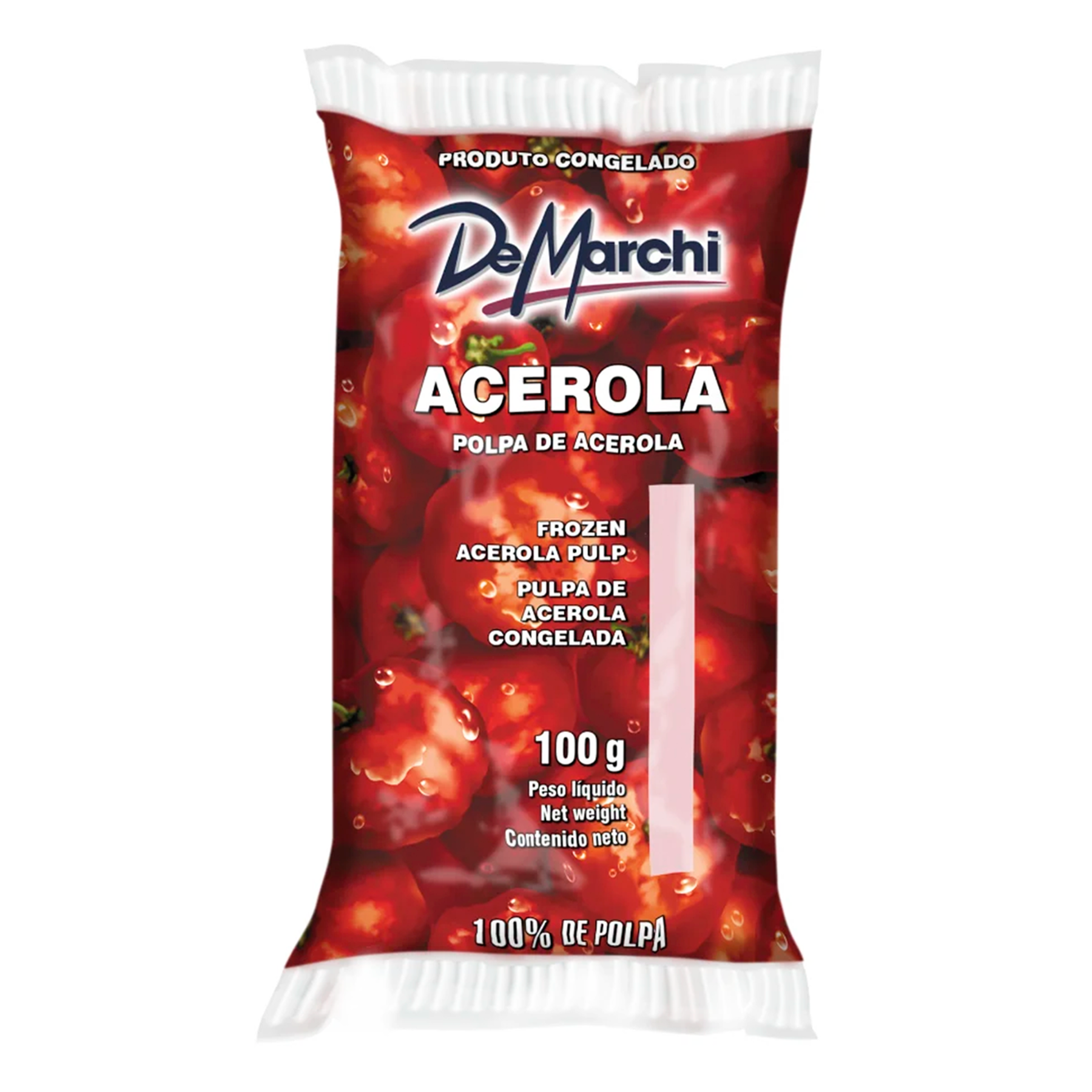 Polpa de Fruta Congelada de Acerola De Marchi Pacote 100g