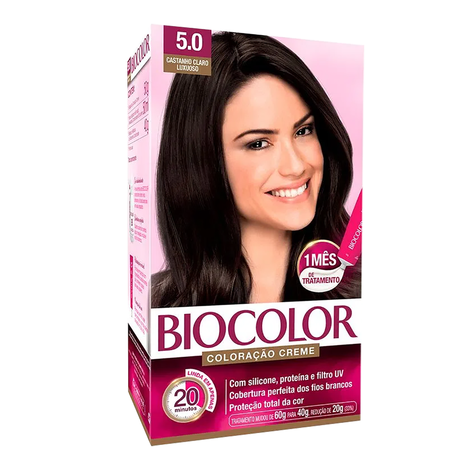 Tintura para Cabelo Castanho Claro 5.0 Biocolor