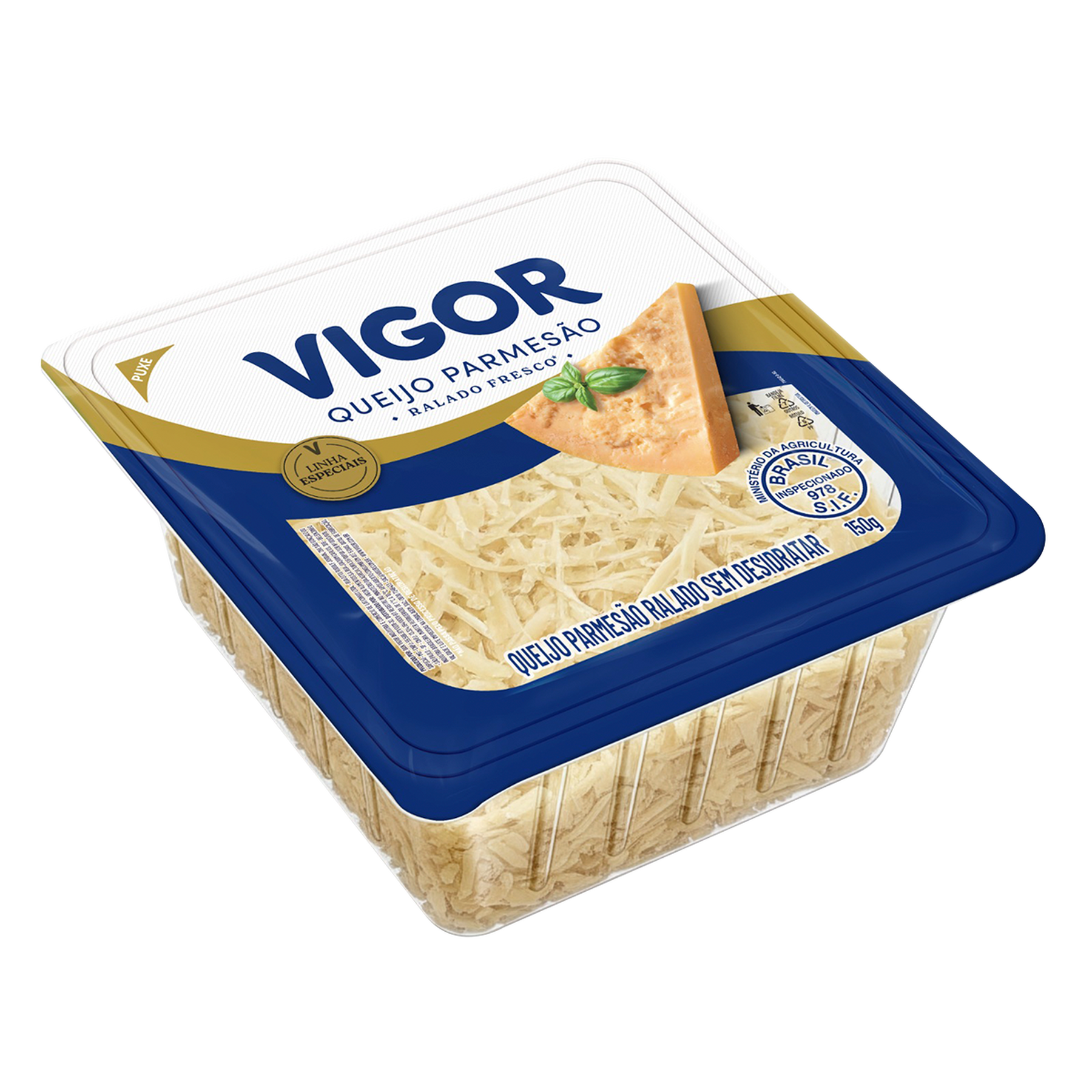 Queijo Parmes&atilde;o Ralado Vigor Bandeja 150g