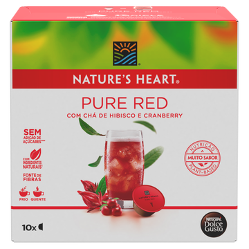 Chá em Cápsula Pure Red Nature's Heart Caixa C/10 Unidades