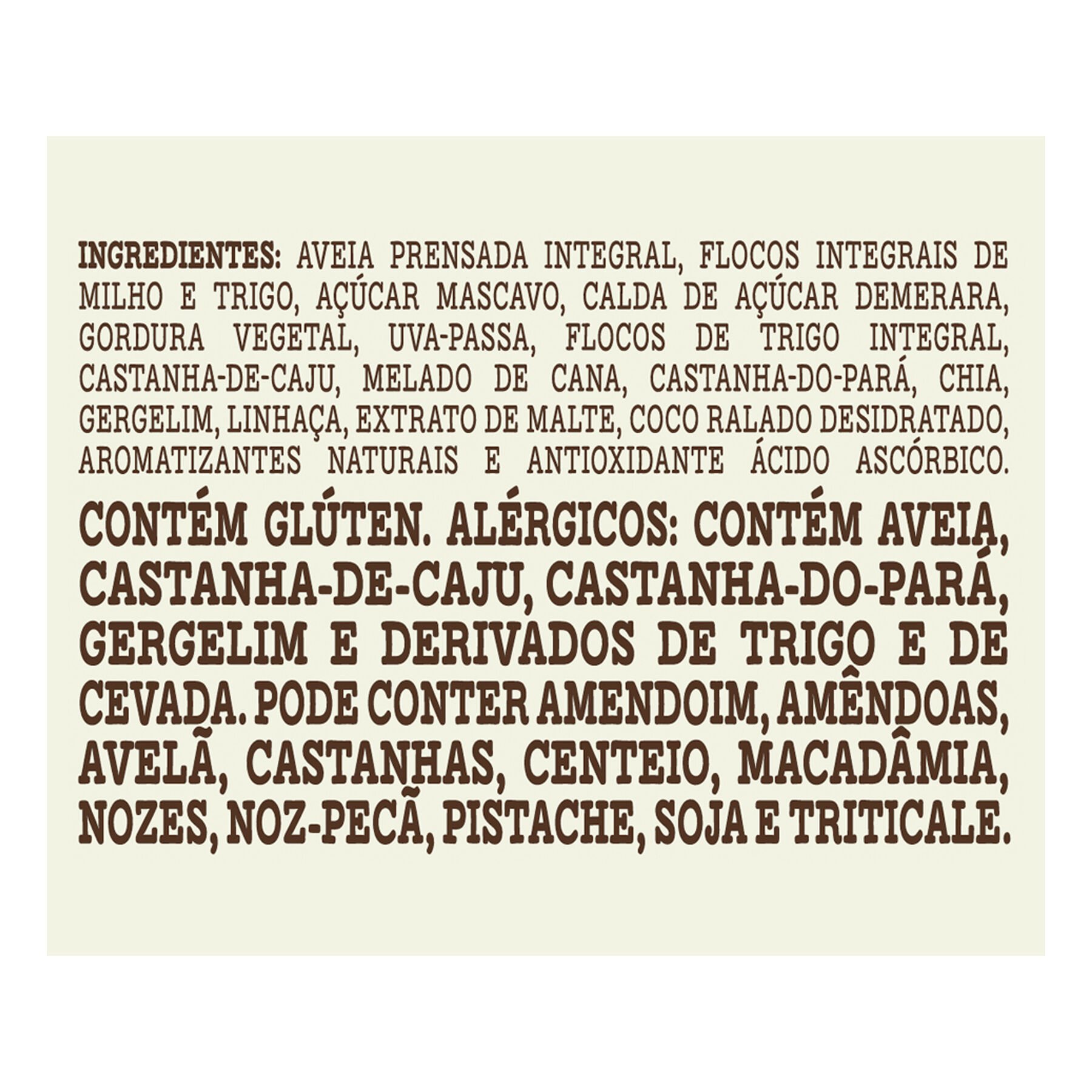 Granola Tradicional com Castanhas Brasileiras Mãe Terra Pacote 250g