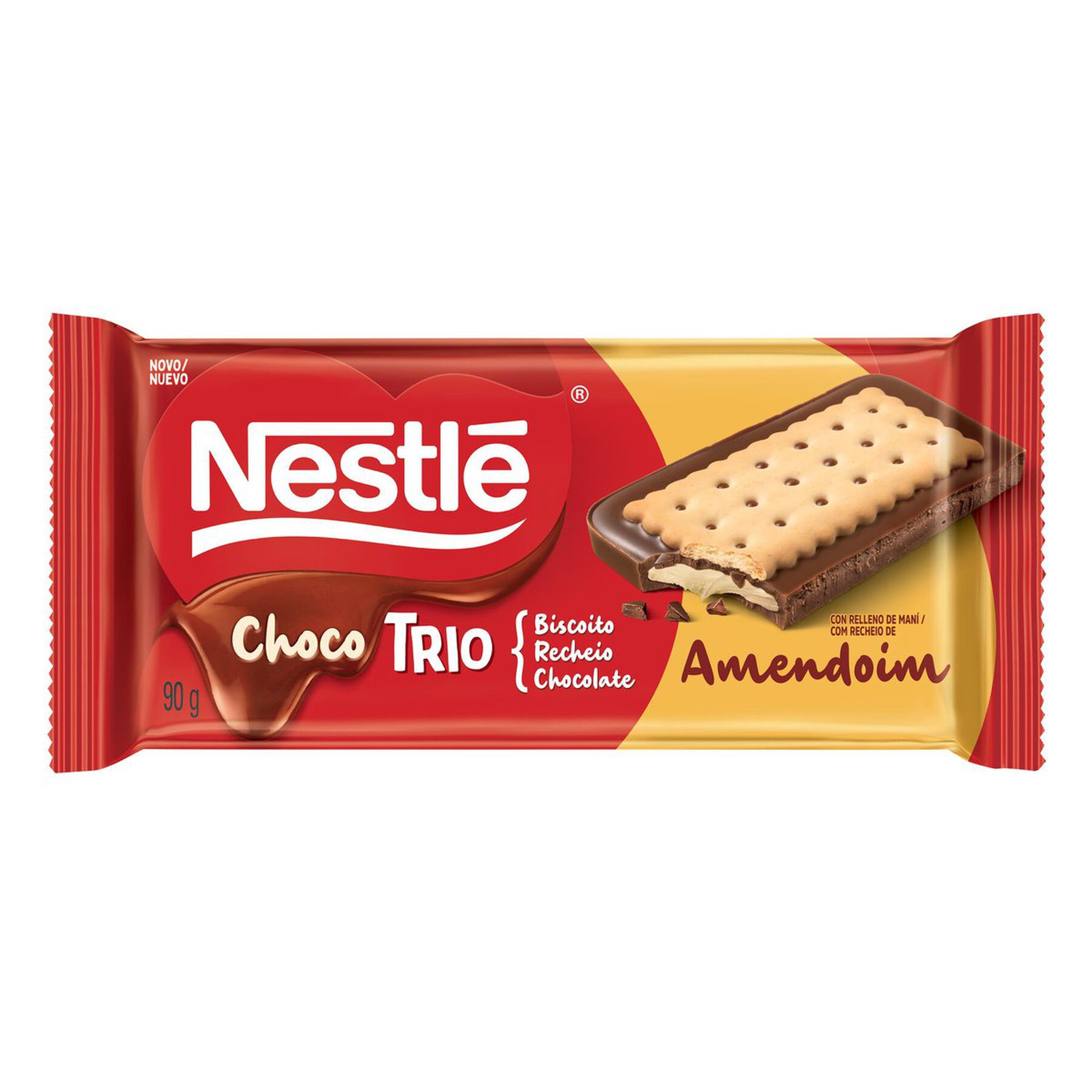 Chocotrio Nestlé Pasta Amendoim 90g