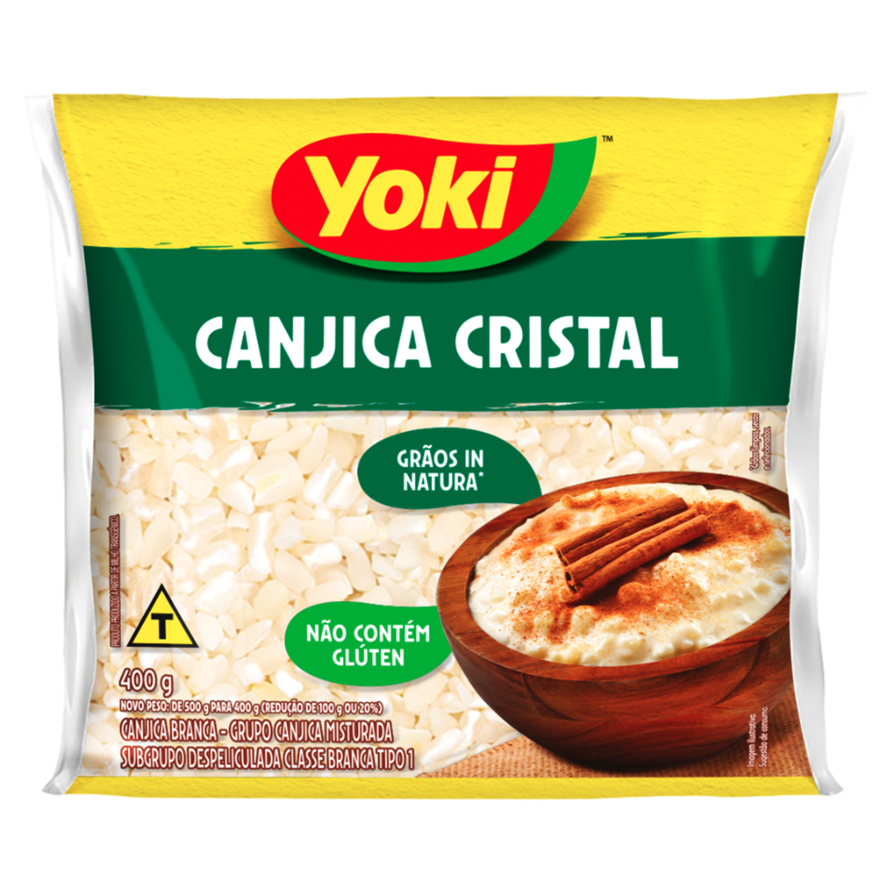 Canjica Cristal Yoki Pacote 400g