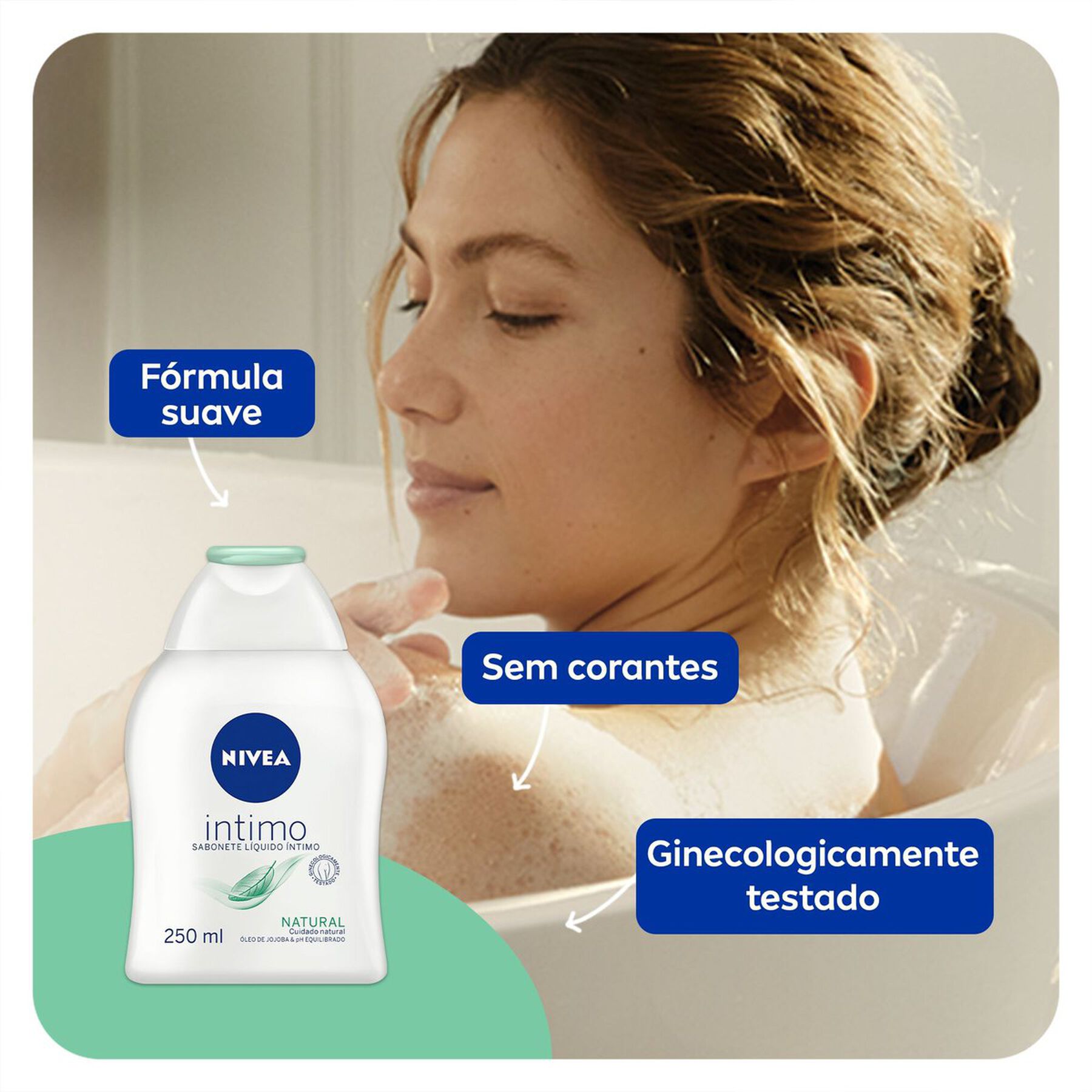 Sabonete Líquido Íntimo Natural Nivea Frasco 250ml