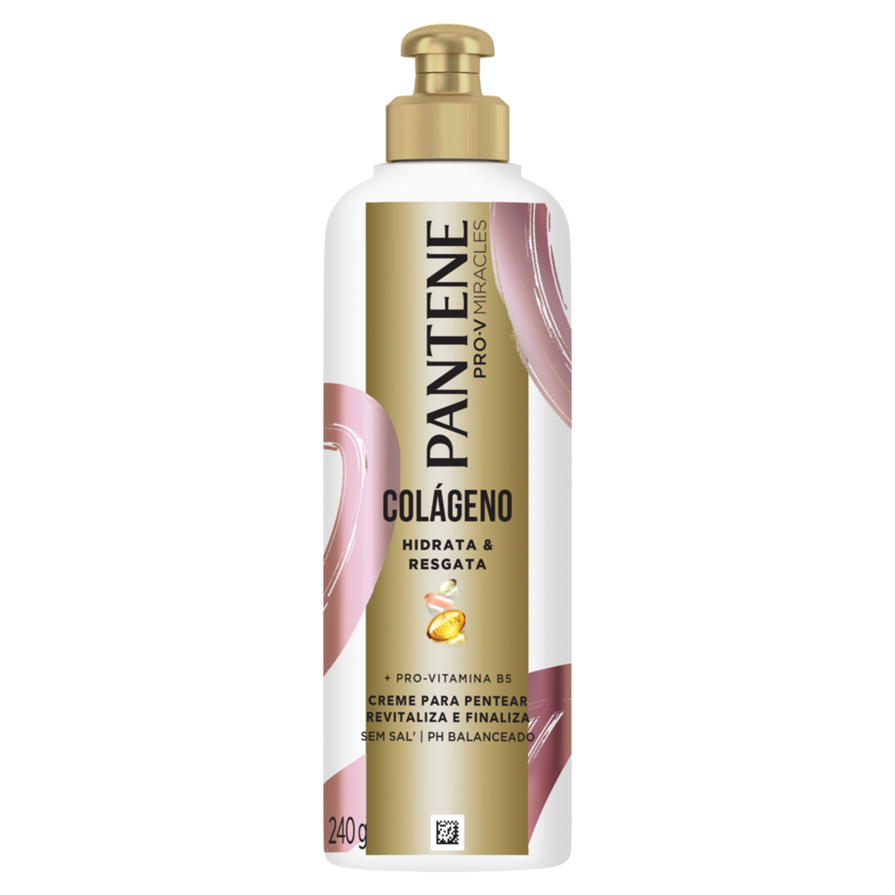Creme para Pentear Colágeno Hidrata e Resgata Pantene Frasco 240g