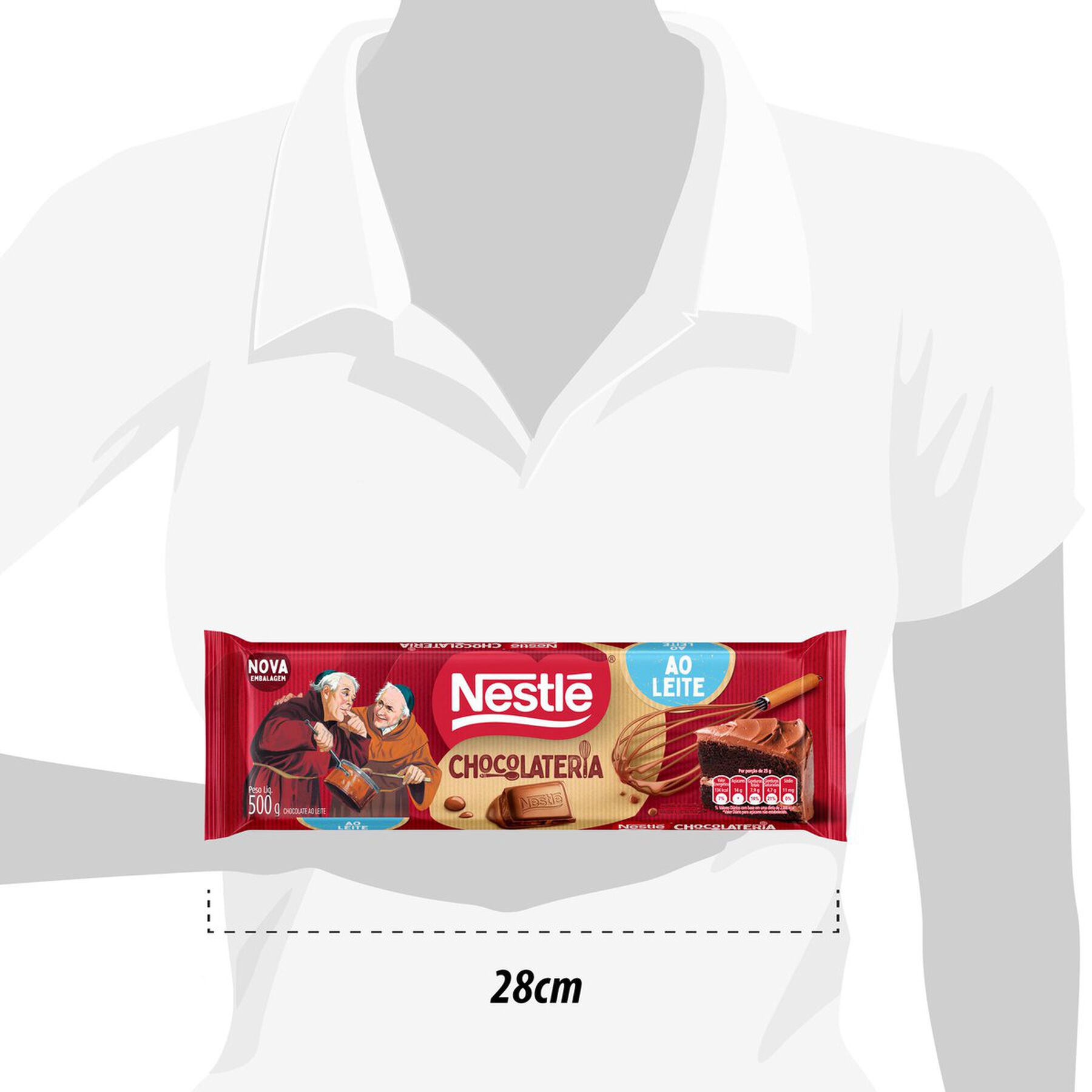 Chocolate para Cobertura Nestlé ao Leite 500g