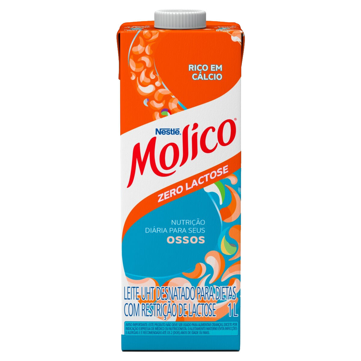 Leite UHT Desnatado Zero Lactose Molico Caixa 1l