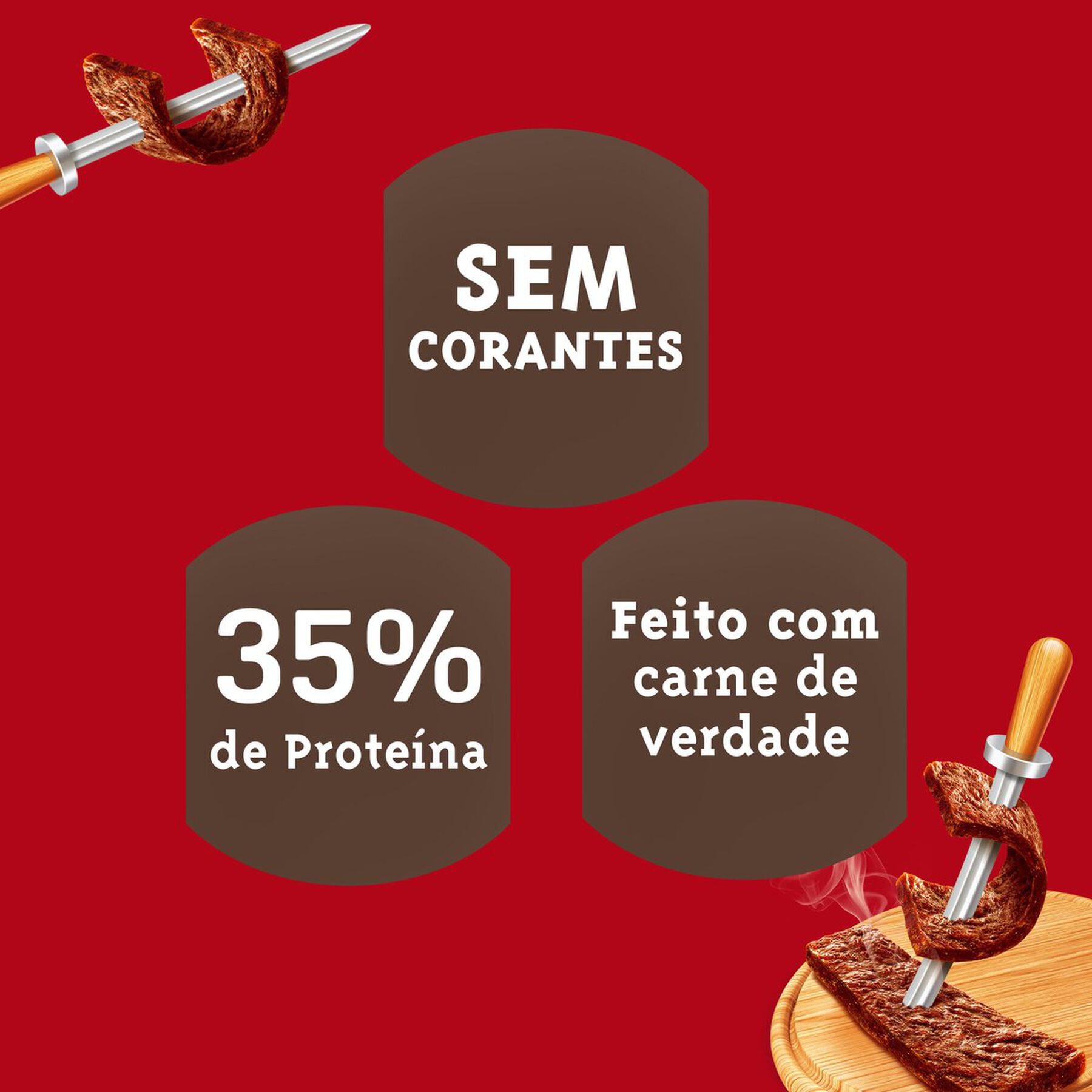 Petisco para Cães Bifinho de Carne Purina Doguitos Pacote 65g