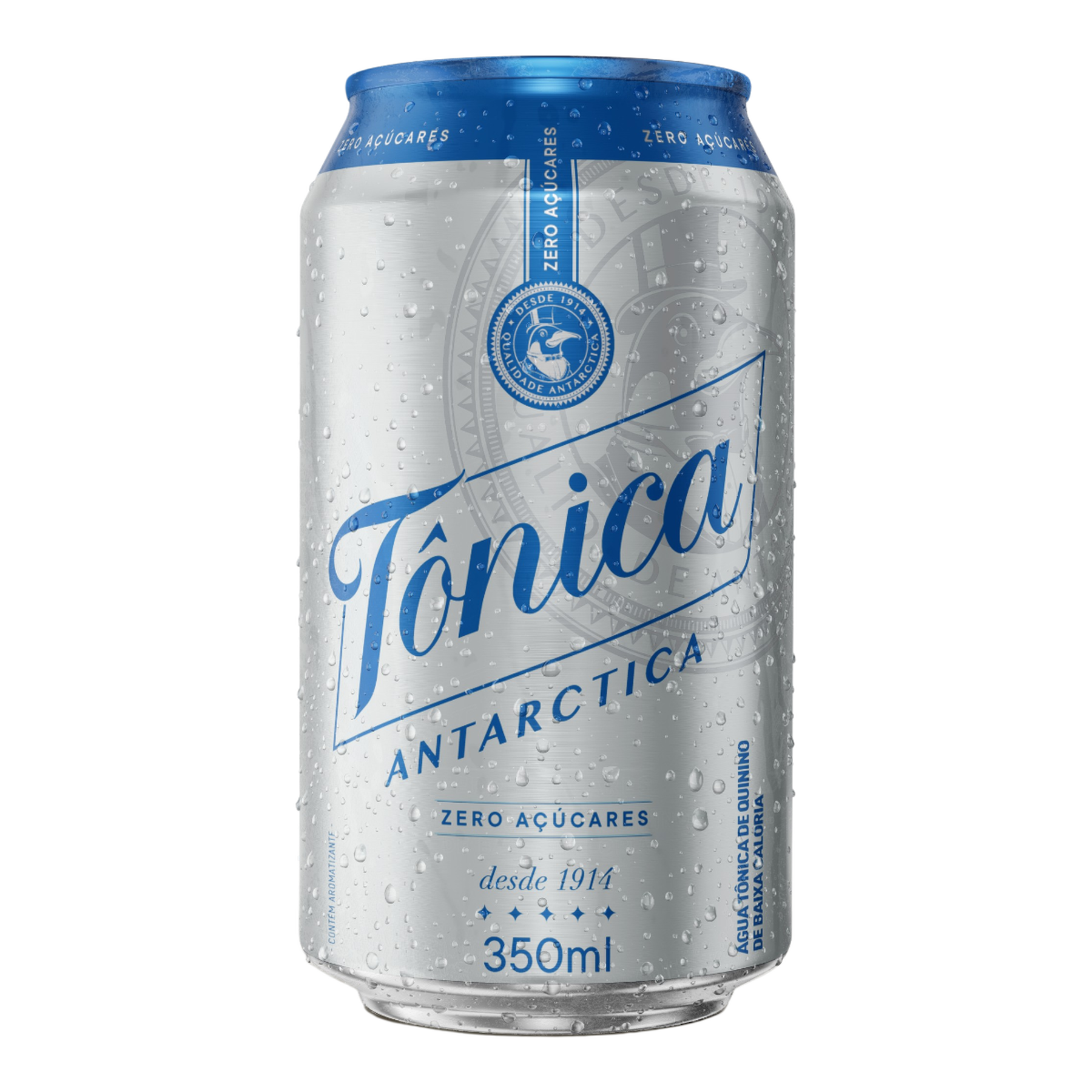 &Aacute;gua T&ocirc;nica Zero A&ccedil;&uacute;car Antarctica Lata 350ml