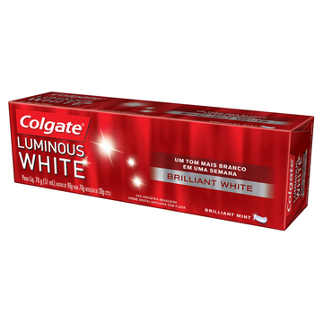 Creme Dental Brilliant Mint Colgate Luminous White Caixa 70g