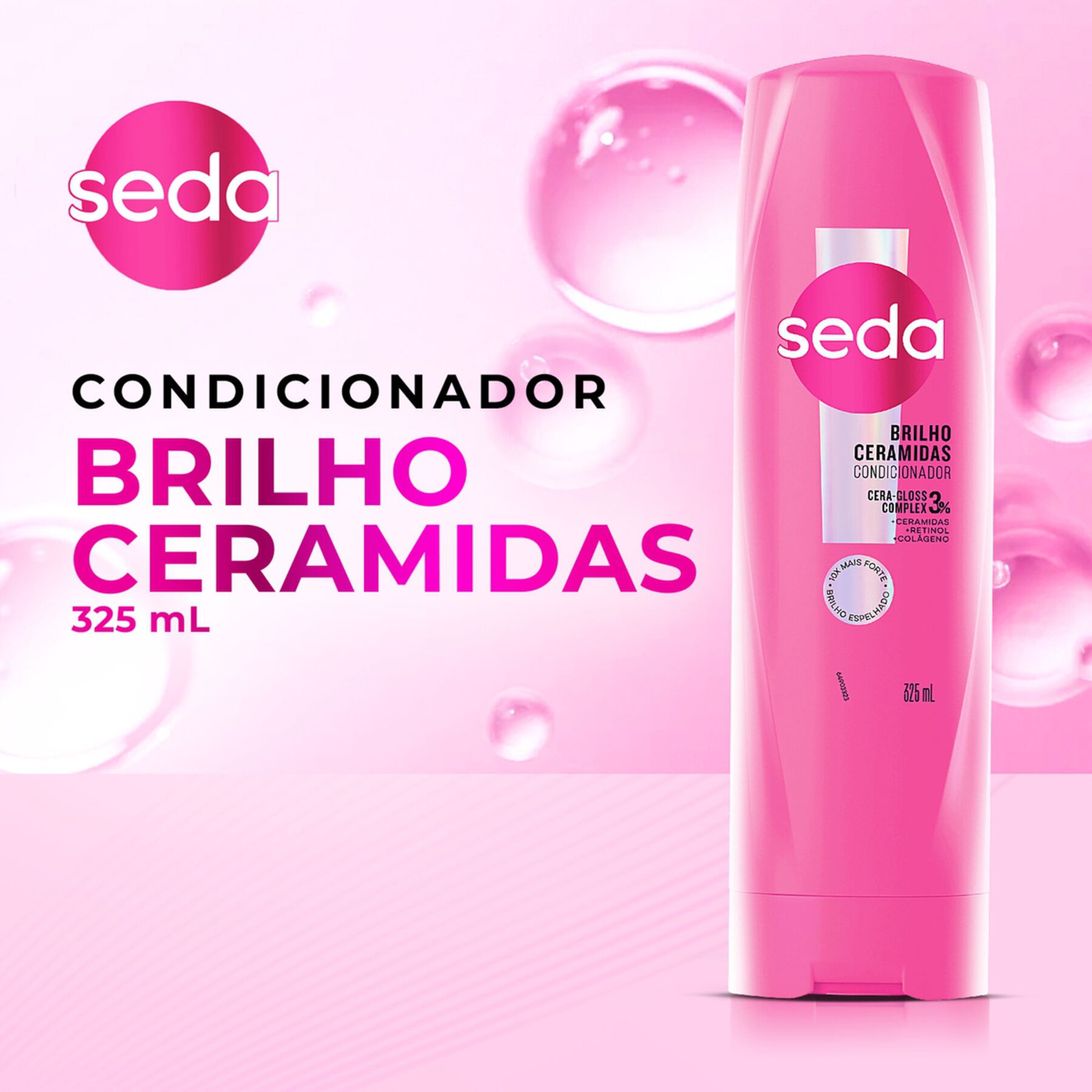 Condicionador Brilho Ceramidas Seda Frasco 325ml