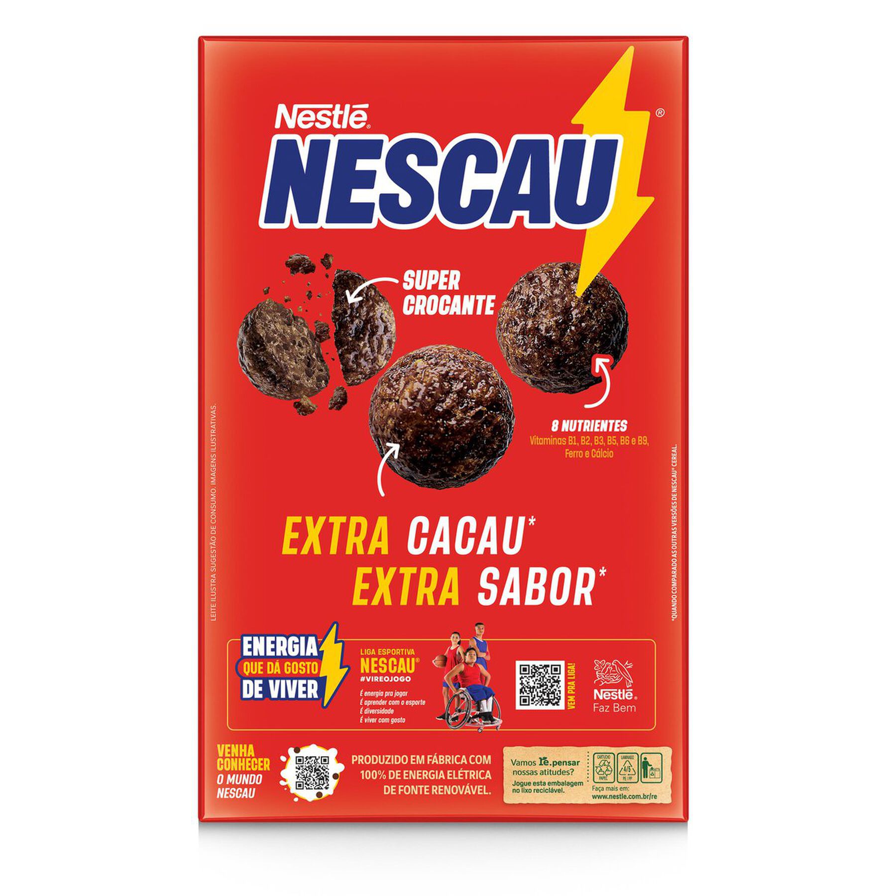Cereal Matinal Extra Cacau Nescau Nestl&eacute; Caixa 170g&nbsp;