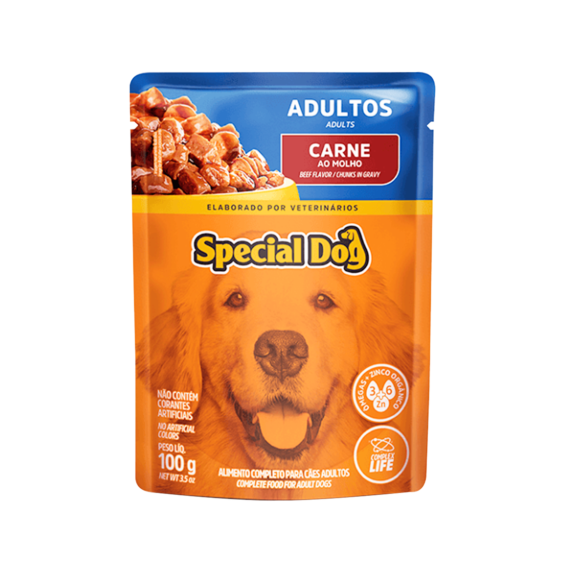 Alimento para Cães Adultos Carne ao Molho Special Dog Sachê 100g