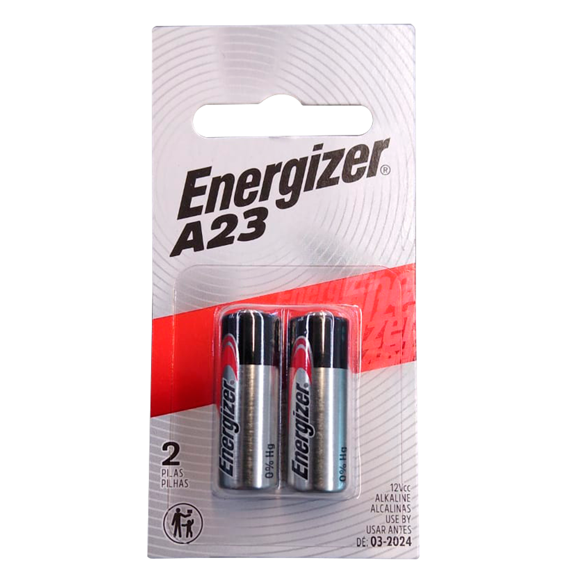 Pilha Alcalina A23 12v Energizer C/2 Unidades