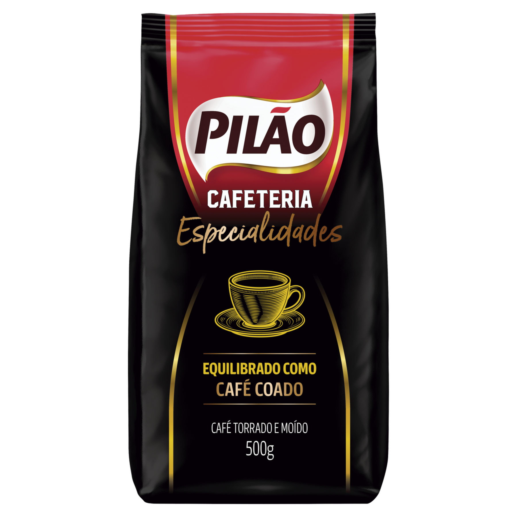 Caf&eacute; Torrado e Mo&iacute;do Coado Pil&atilde;o Cafeteria Especialidades Pacote 500g