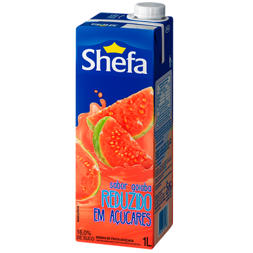 Bebida de Fruta Adoçada de Goiaba Shefa 1l