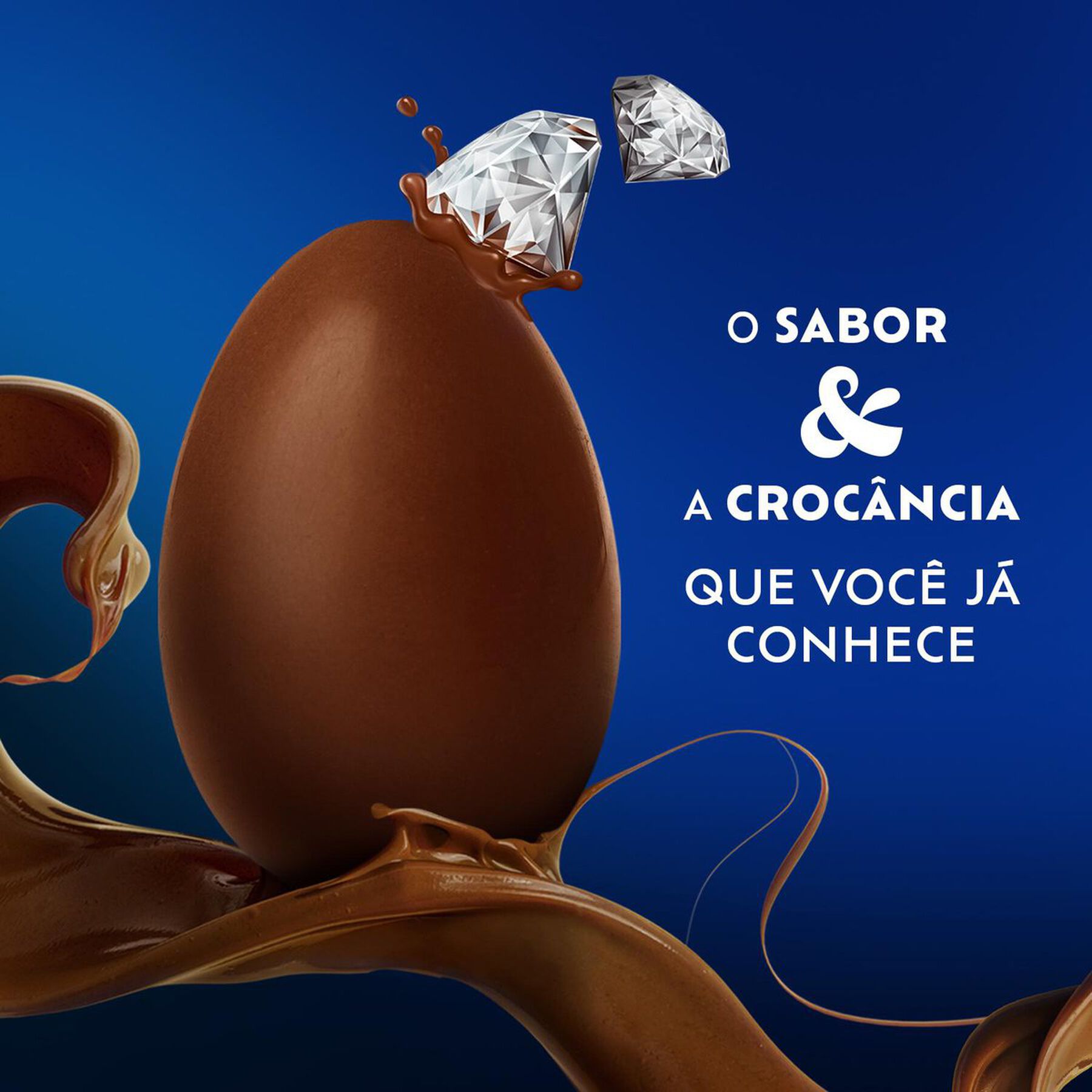 Ovo de P&aacute;scoa ao Leite Diamante Negro Lacta 300g