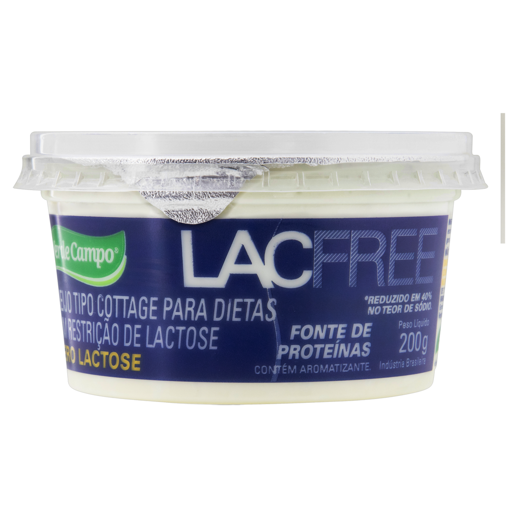 Queijo Cottage Lacfree Verde Campo Pote 200g