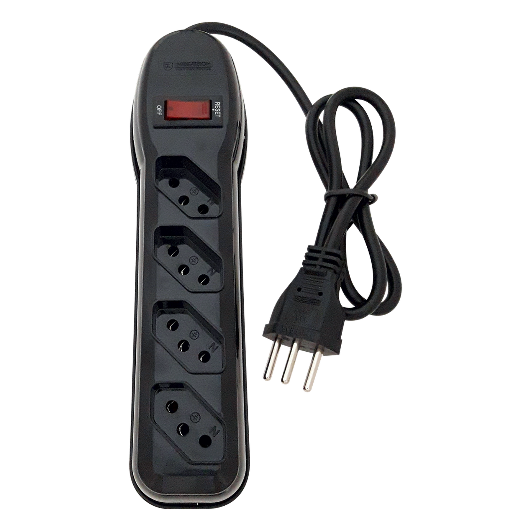 Filtro de Linha Preto 2P+T Megatron 1m