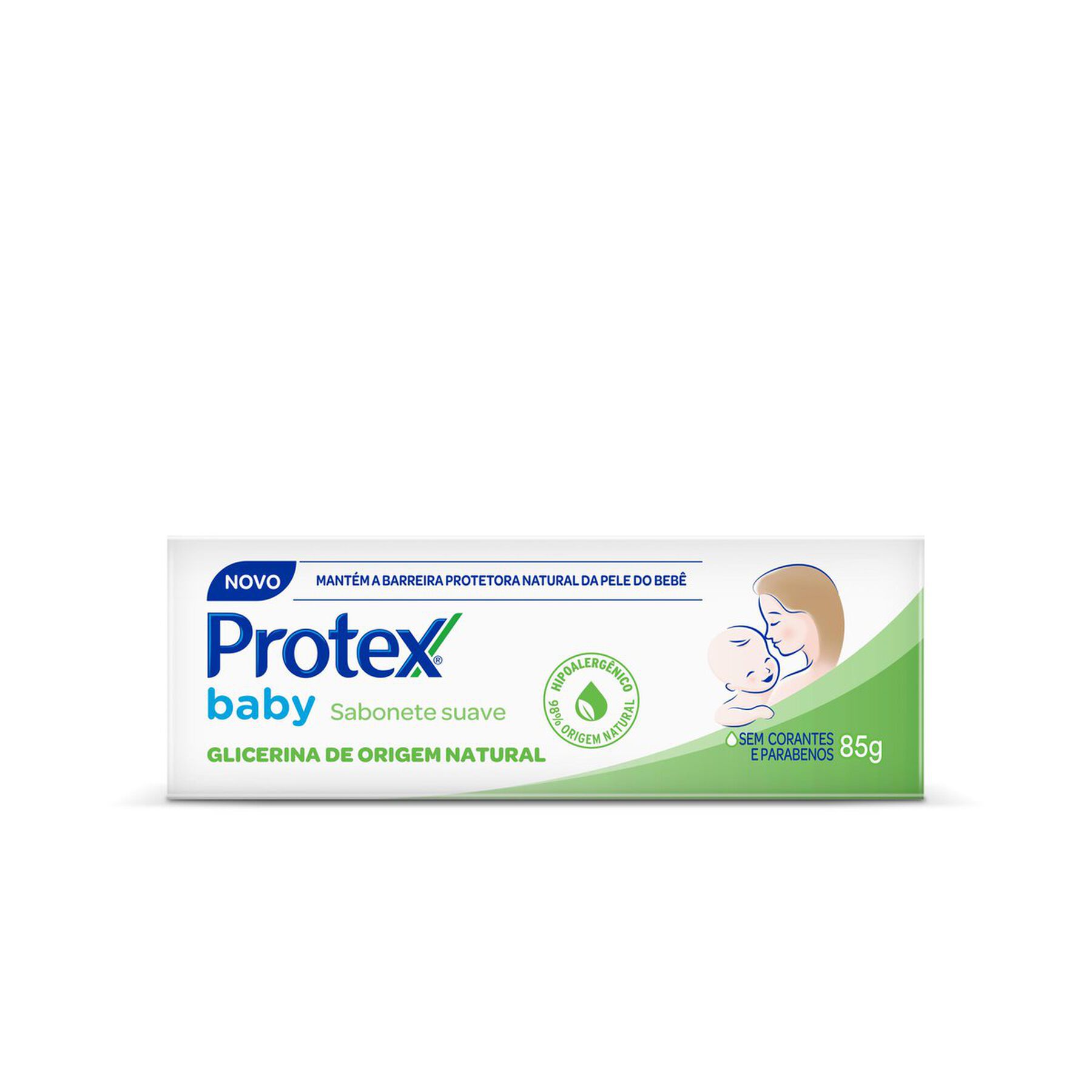 Sabonete em Barra Suave Glicerina Protex Baby Caixa 85g