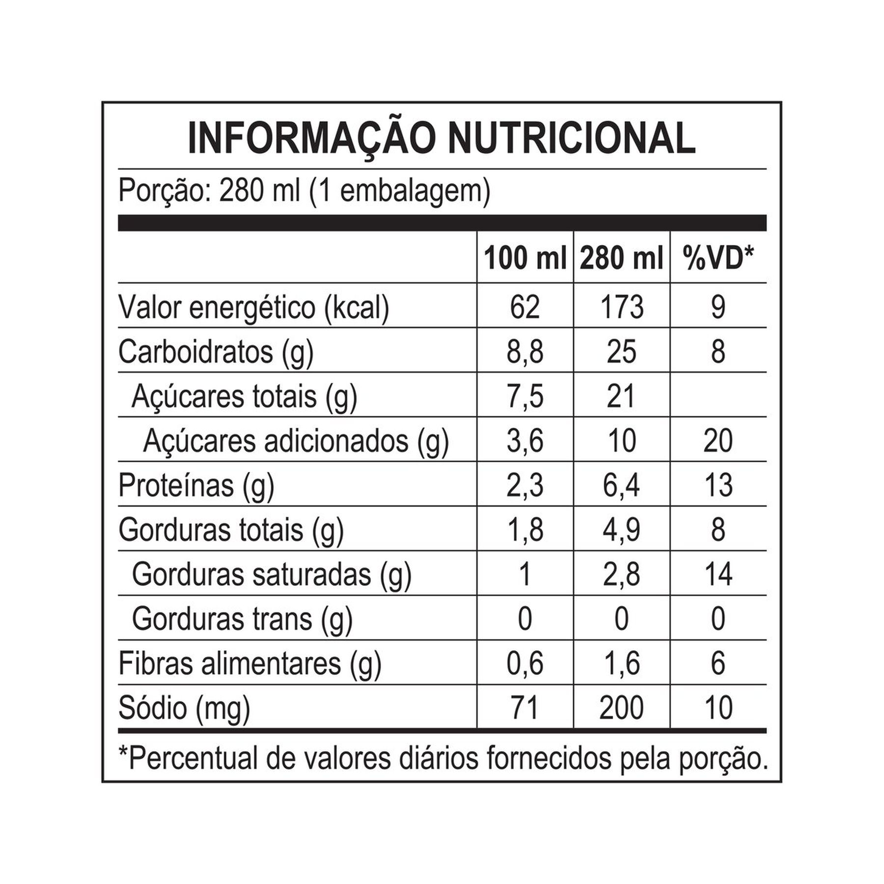 Bebida L&aacute;ctea Alpino Fast 280ml