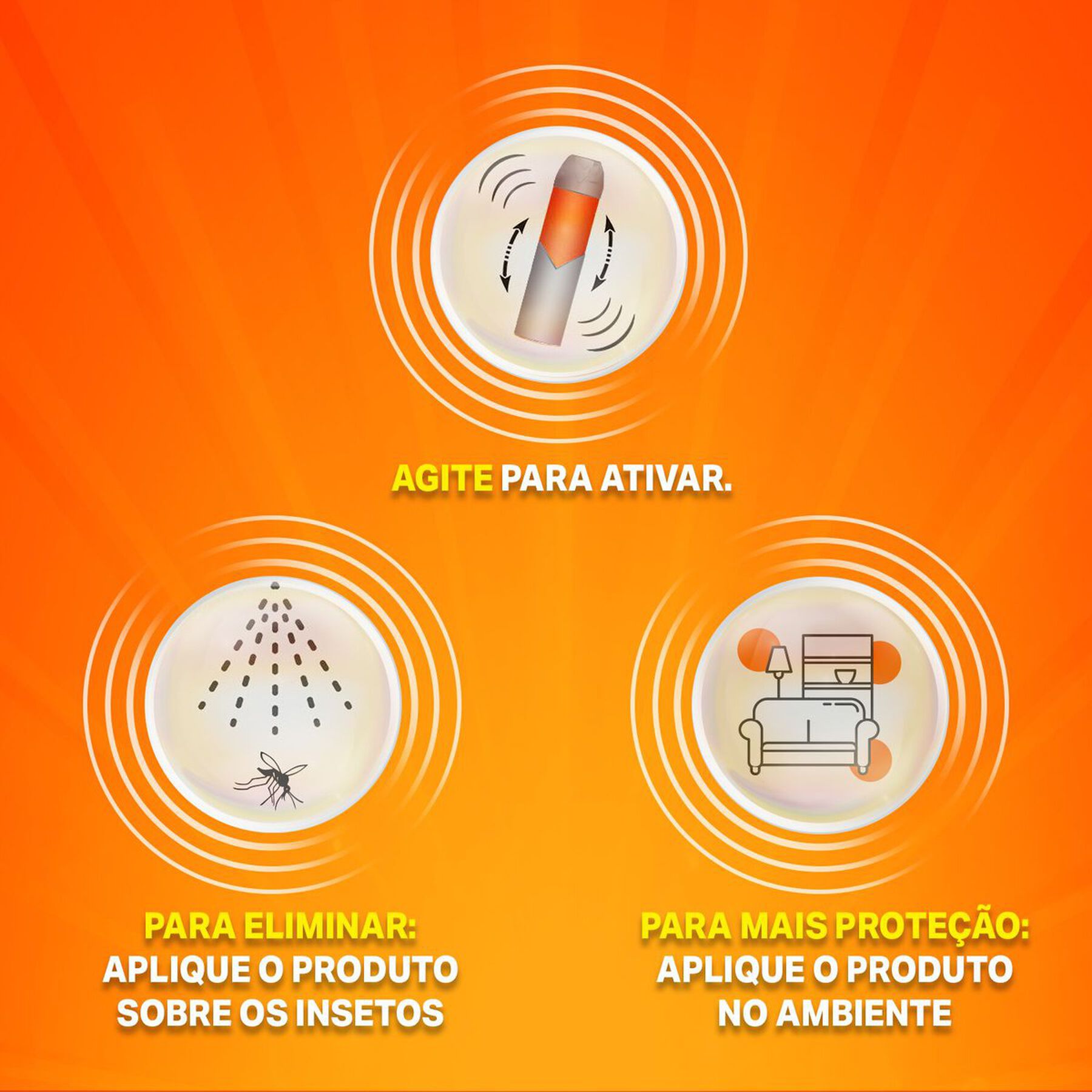 Multi-Inseticida Aerossol Óleo de Citronela SBP Frasco 380ml Embalagem Econômica