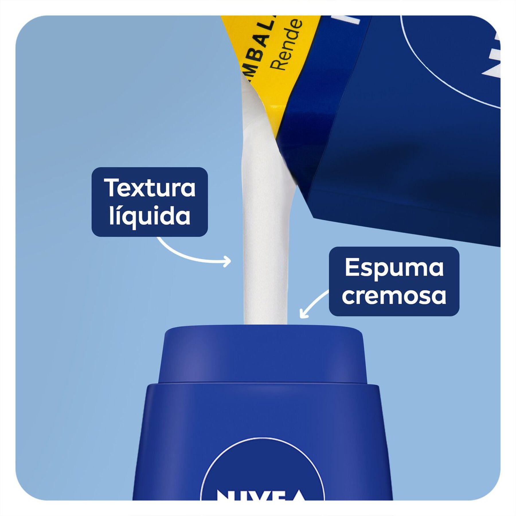 Sabonete Líquido Creme Care Nivea Sachê 200ml Refil - Embalagem Econômica