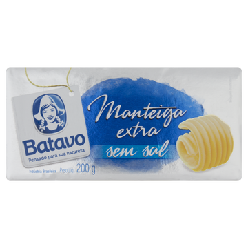 Manteiga sem Sal Batavo 200g