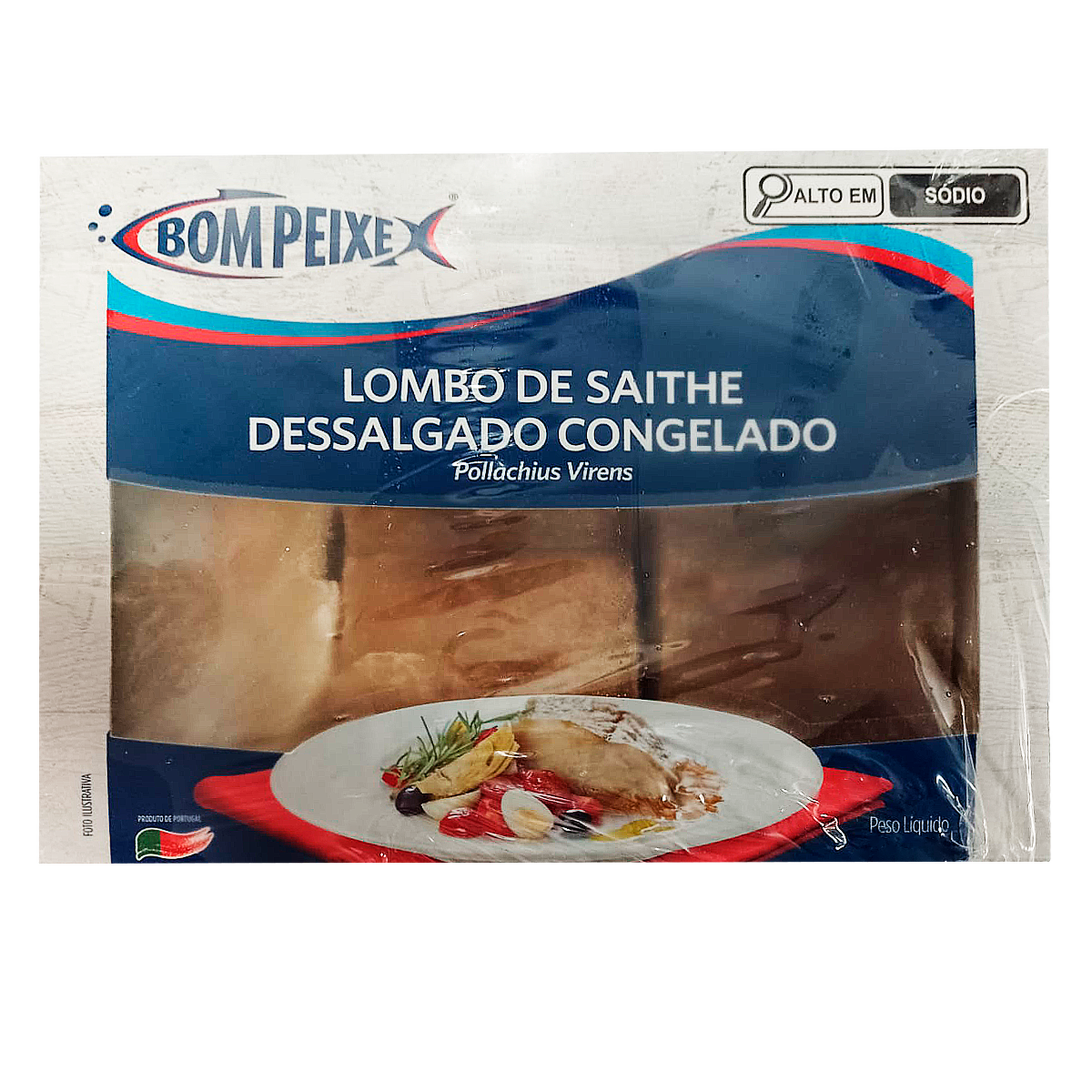 Lombo de Saithe Dessalgado Congelado Bom Peixe Caixa 530g