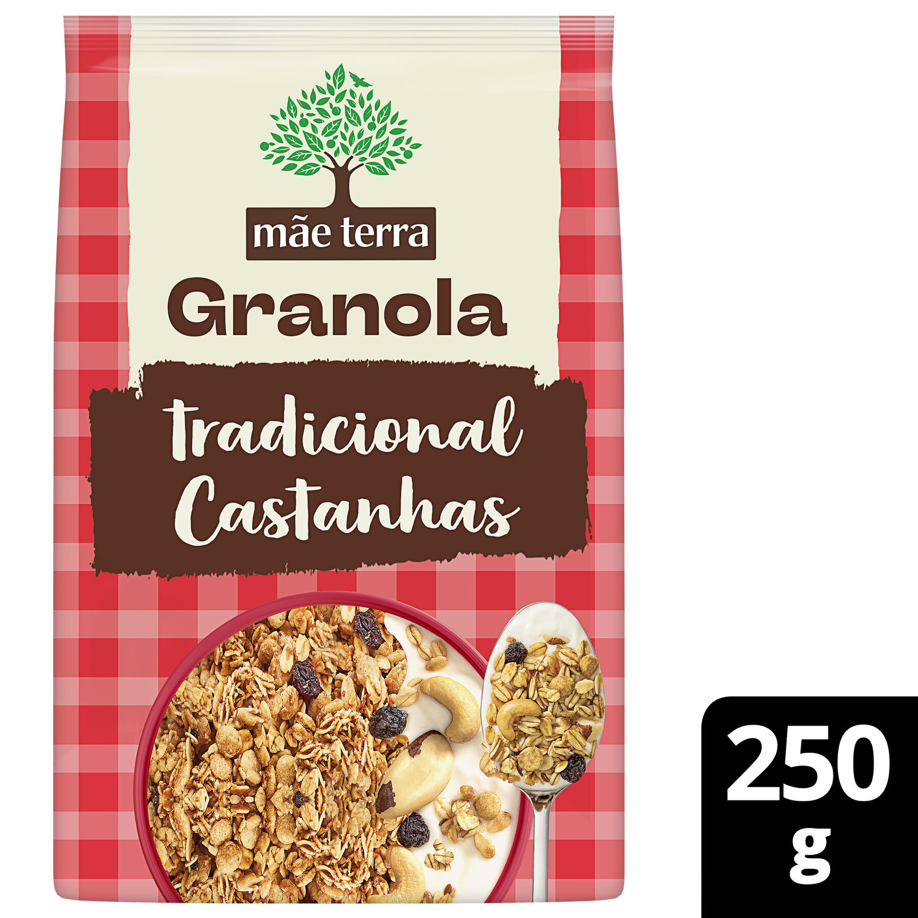 Granola Tradicional com Castanhas Brasileiras Mãe Terra Pacote 250g