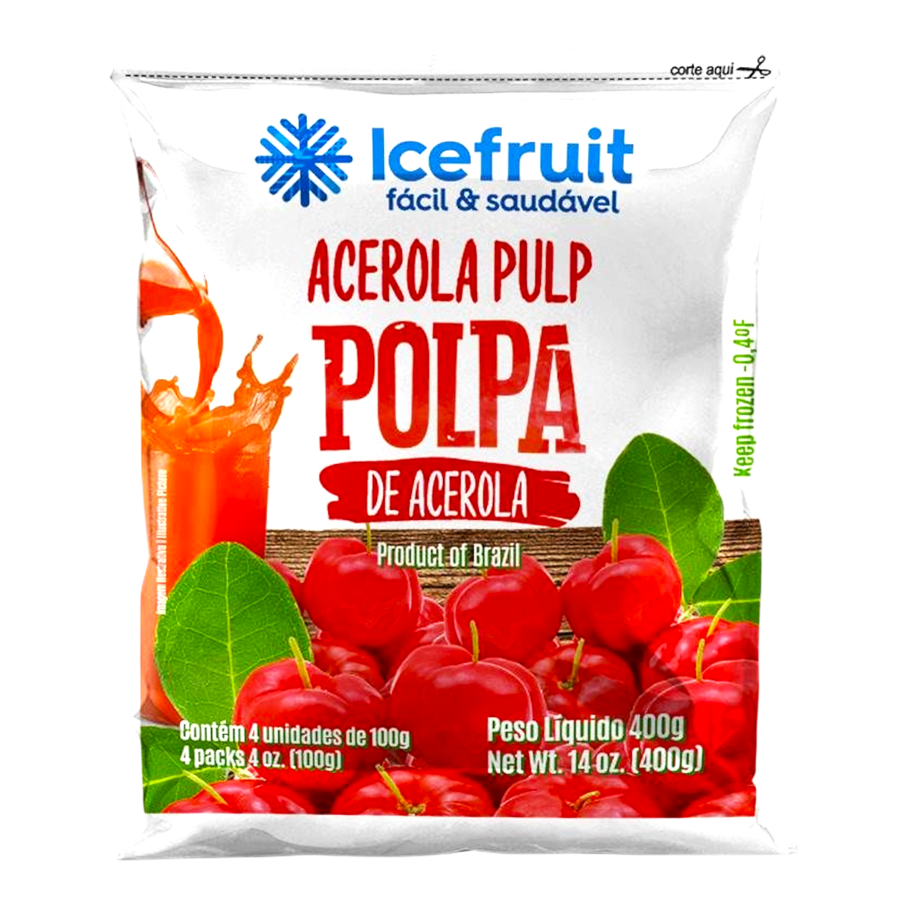 Polpa de Acerola Congelada Icefruit 400g